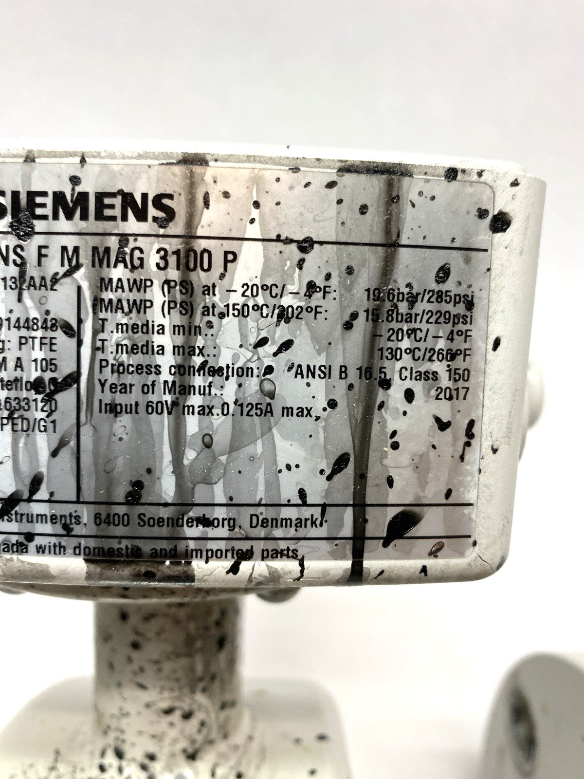 Siemens Sitrans FM MAG 3100 P Full Bore Electromagnetic Flow Sensor 3 Inch - Maverick Industrial Sales