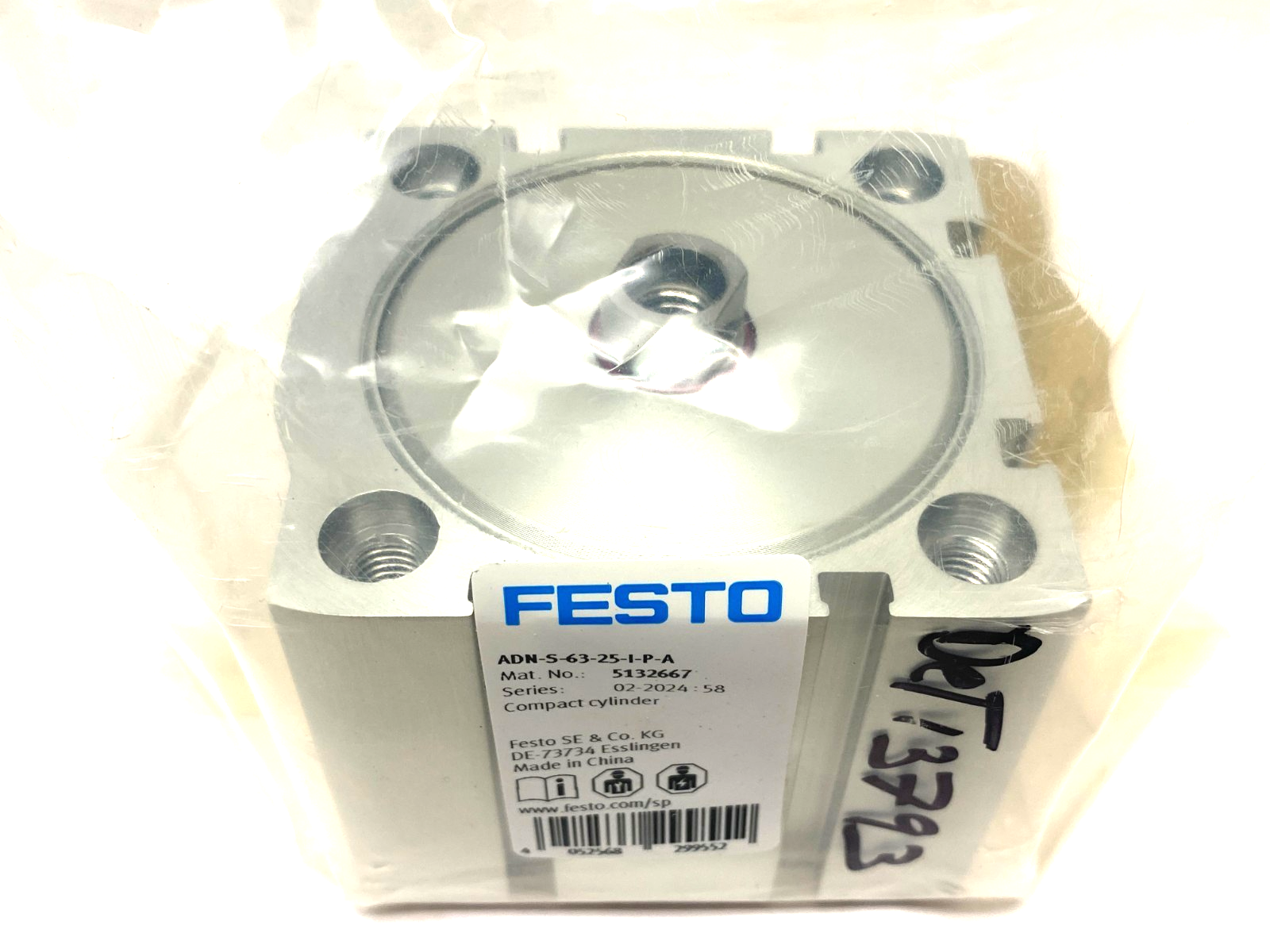 Festo ADN-S-63-25-I-P-A Compact Cylinder 25mm Stroke 63mm Bore 5132667 - Maverick Industrial Sales