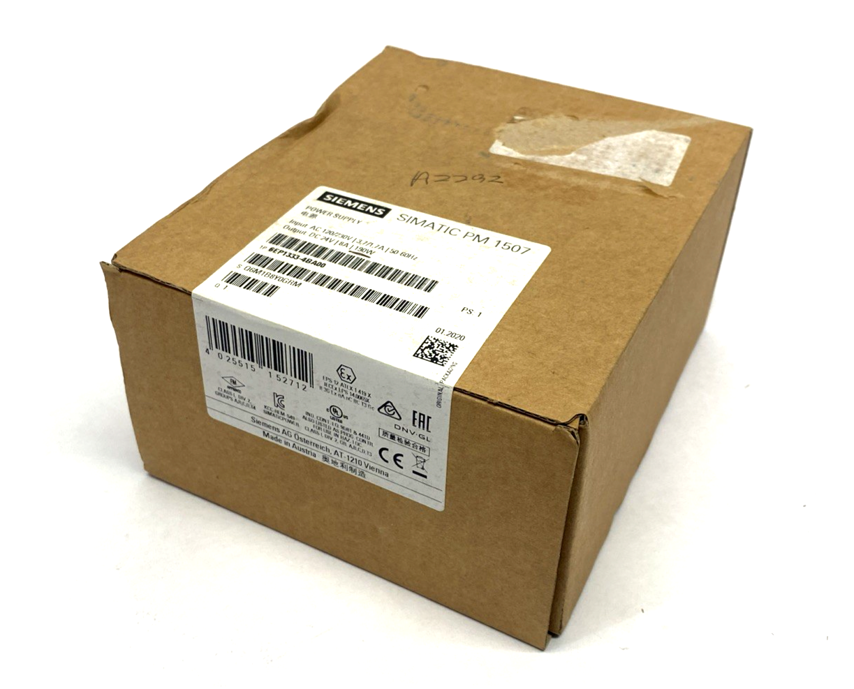 Siemens 6EP1333-4BA00 Power Supply 120/230V 3.7/1.7A 24VDC 8A 190W - Maverick Industrial Sales