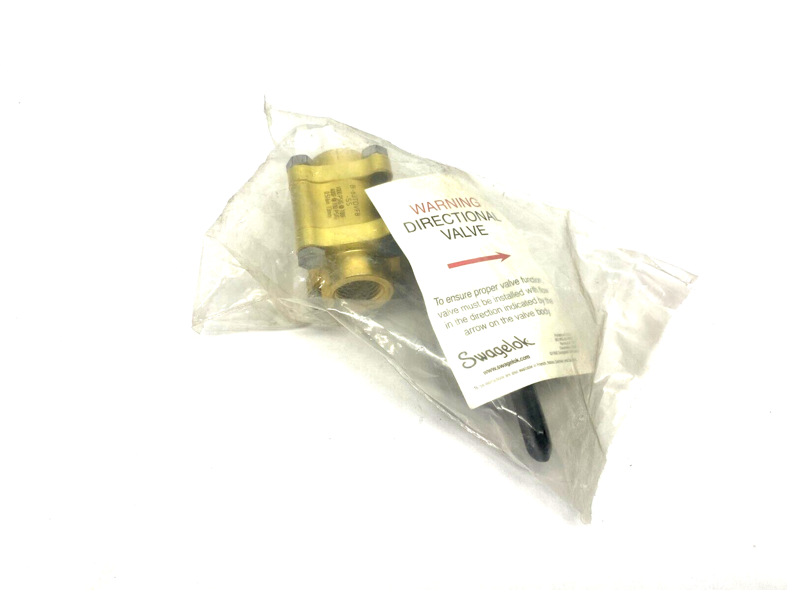 Swagelok B-63TDVF8-SS 60 Series Brass Ball Valve 13mm 0.516" 100PSIG - Maverick Industrial Sales