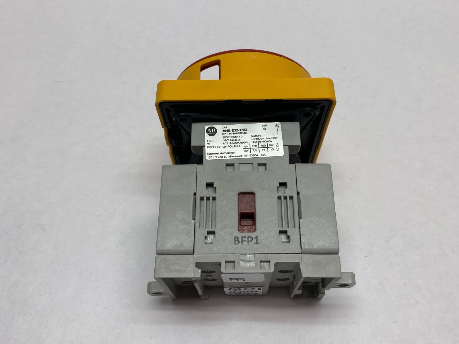 194E-E25-1753 | Allen Bradley Ser. B Disconnect Load Switch 3-Pole - New Other - Maverick Industrial Sales