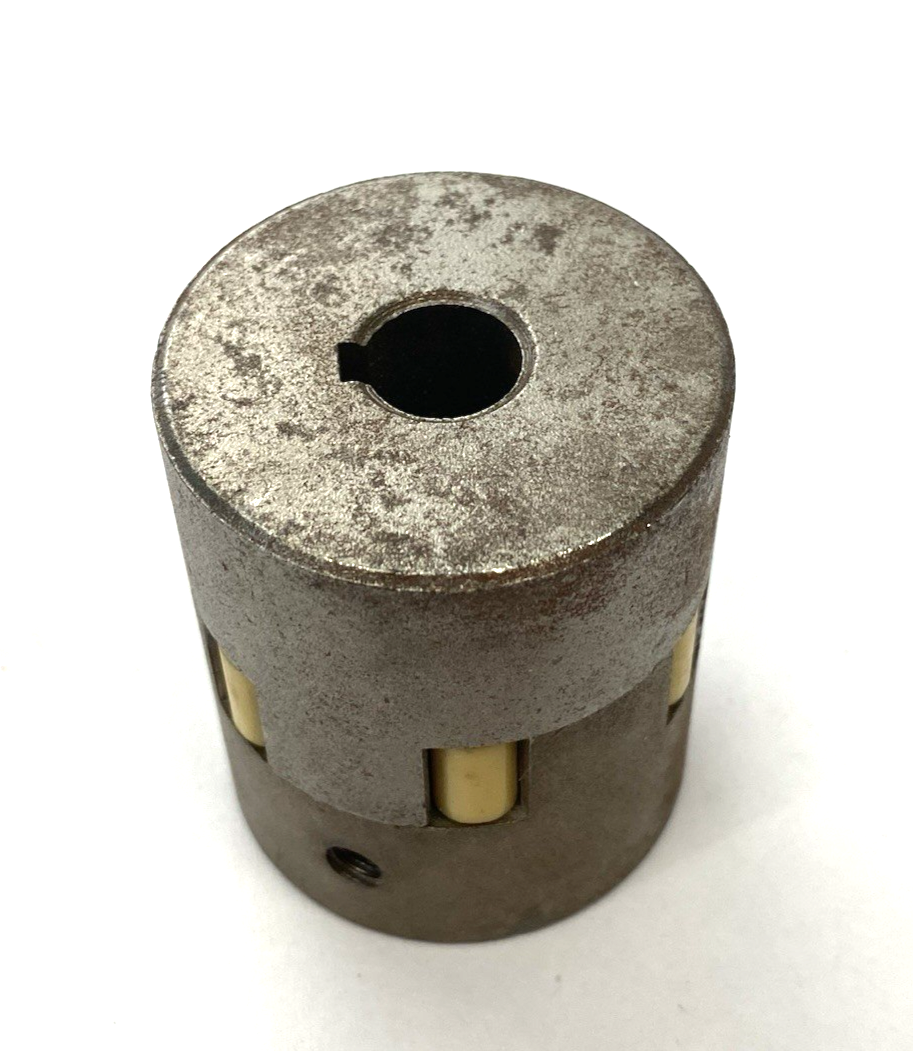 ML075 12MM | Martin Jaw Coupling Hub Half 2x w/ Flexible Spider Insert - Used - Maverick Industrial Sales