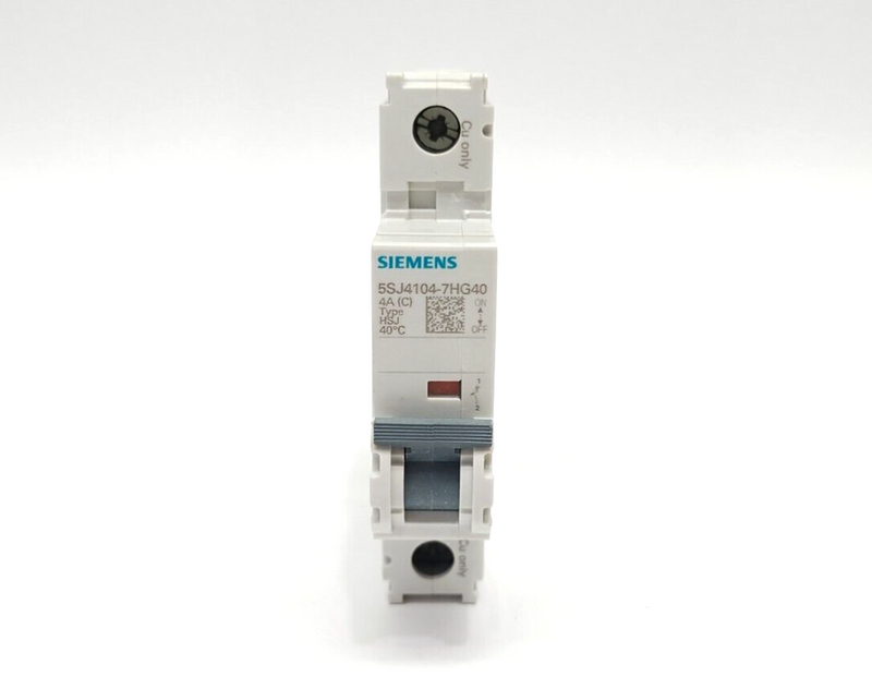 Siemens 5SJ4104-7HG40 Miniature Circuit Breaker 240V 14kA 1P 4A - Maverick Industrial Sales