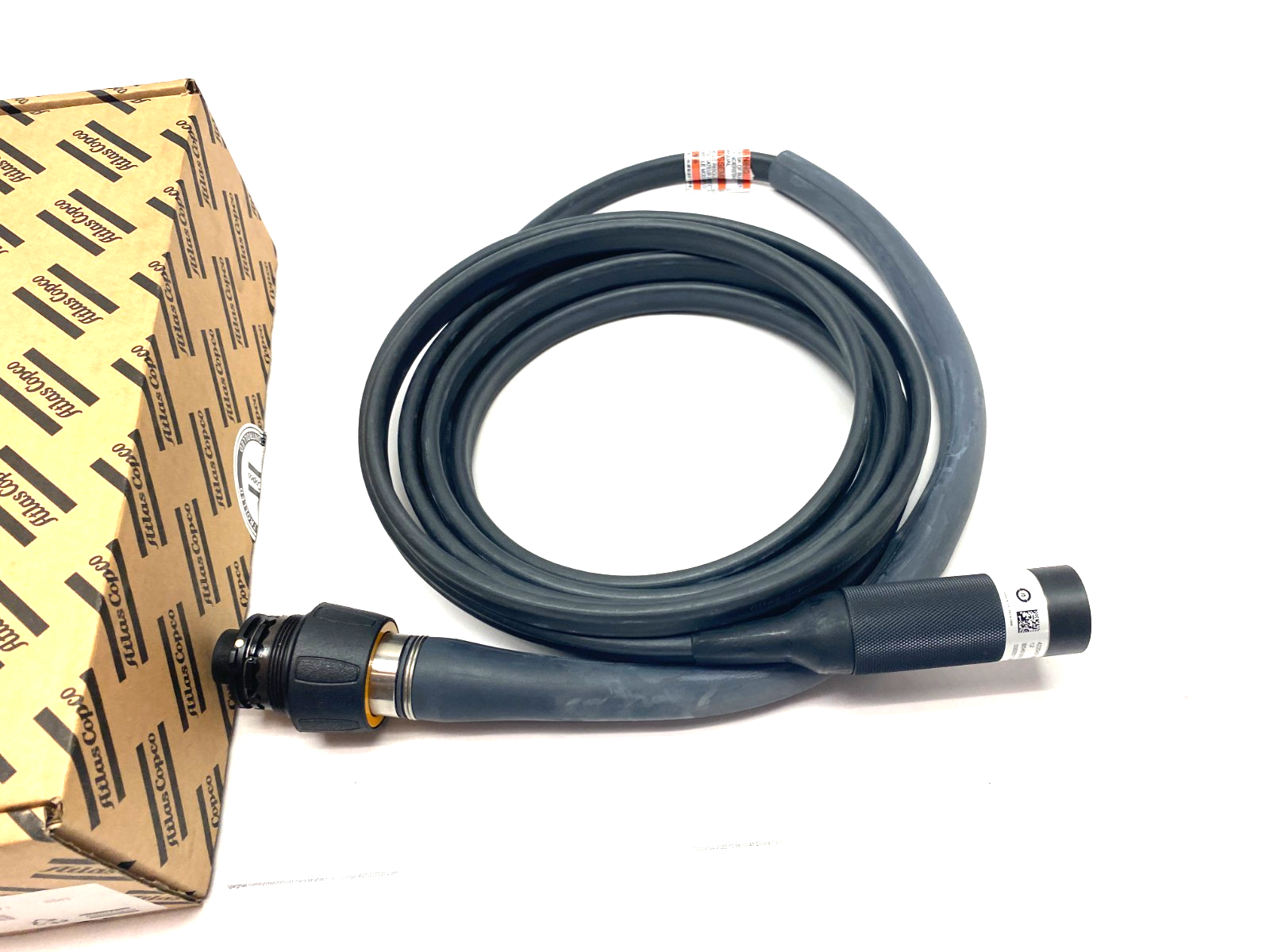 Atlas Copco 4220 4375 05 Double Ended Straight PF Tool Cable 5m ST - Maverick Industrial Sales