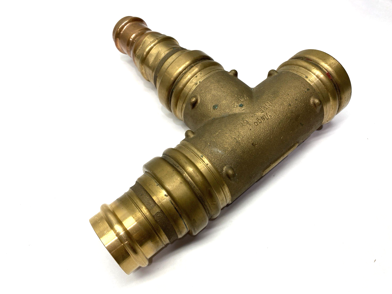 NSF-61 | Viega ProPress Tee Fitting 2-1/2" w/ 2-1/2 x 2" & 2-1/2 x 1-1/2" Reducers - Used - Maverick Industrial Sales