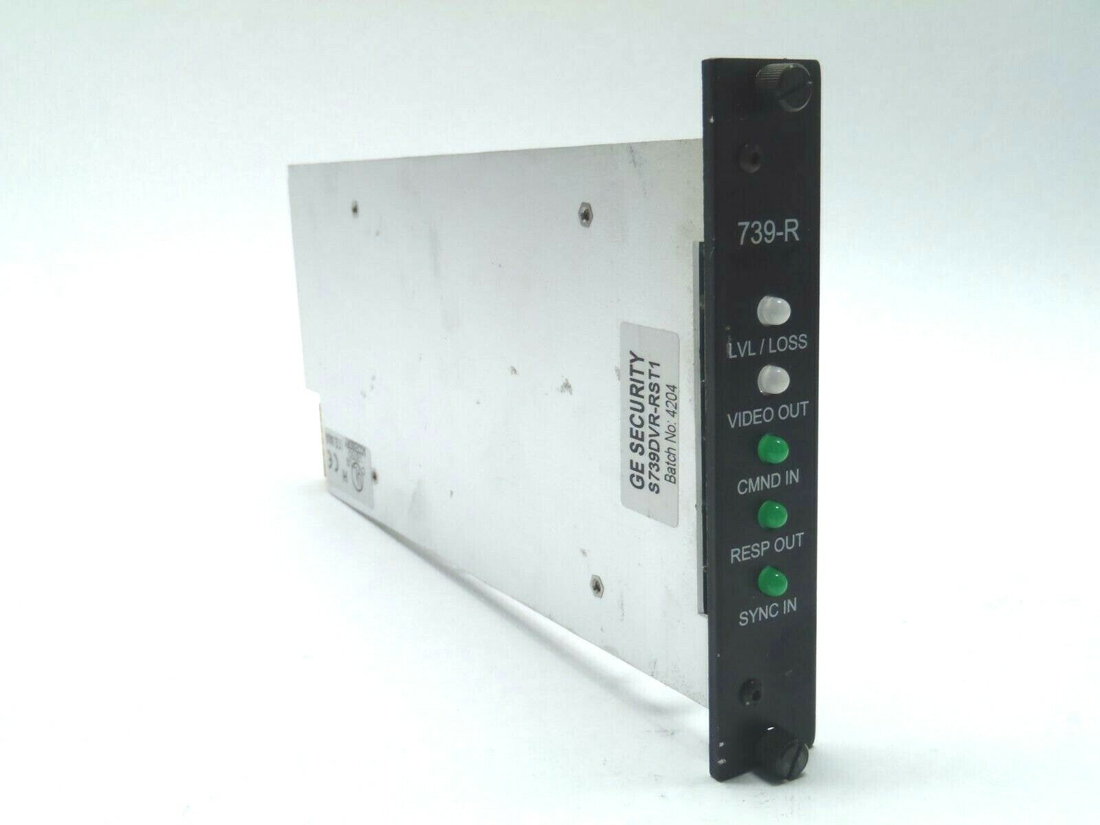 GE 739R Fiber Options S739DVR-RST1 Rack Mount 1 Channel Video Receiver - Maverick Industrial Sales