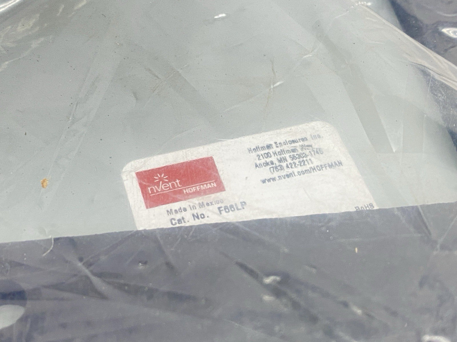 Hoffman F66LP Closure Plate Hinged-Cover Lay-In Wireway 6" x 6" Gray Steel 18670 - Maverick Industrial Sales