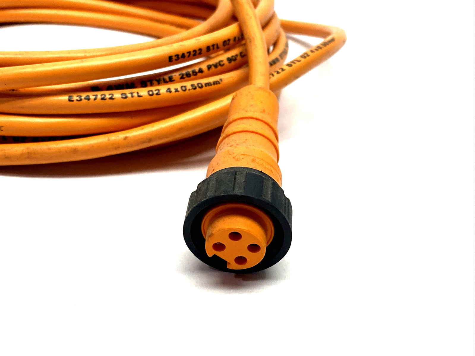 Lumberg RK 40-02/5 M 7/8" Power Single-Ended Cordset 4-Pin Female 5m 11178 - Maverick Industrial Sales
