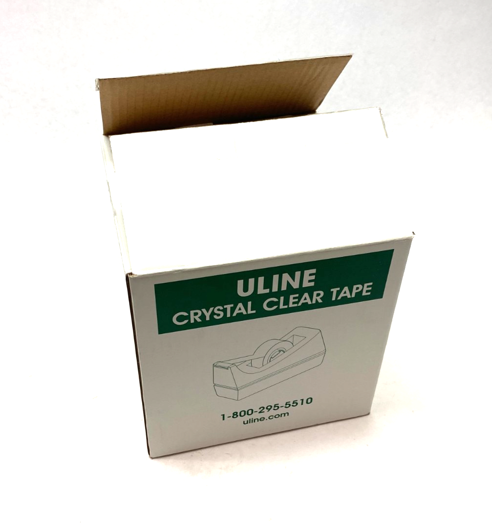 ULine S-14581 Crystal Clear Tape 3/4" x 36 yds BOX OF 57 ROLLS - Maverick Industrial Sales