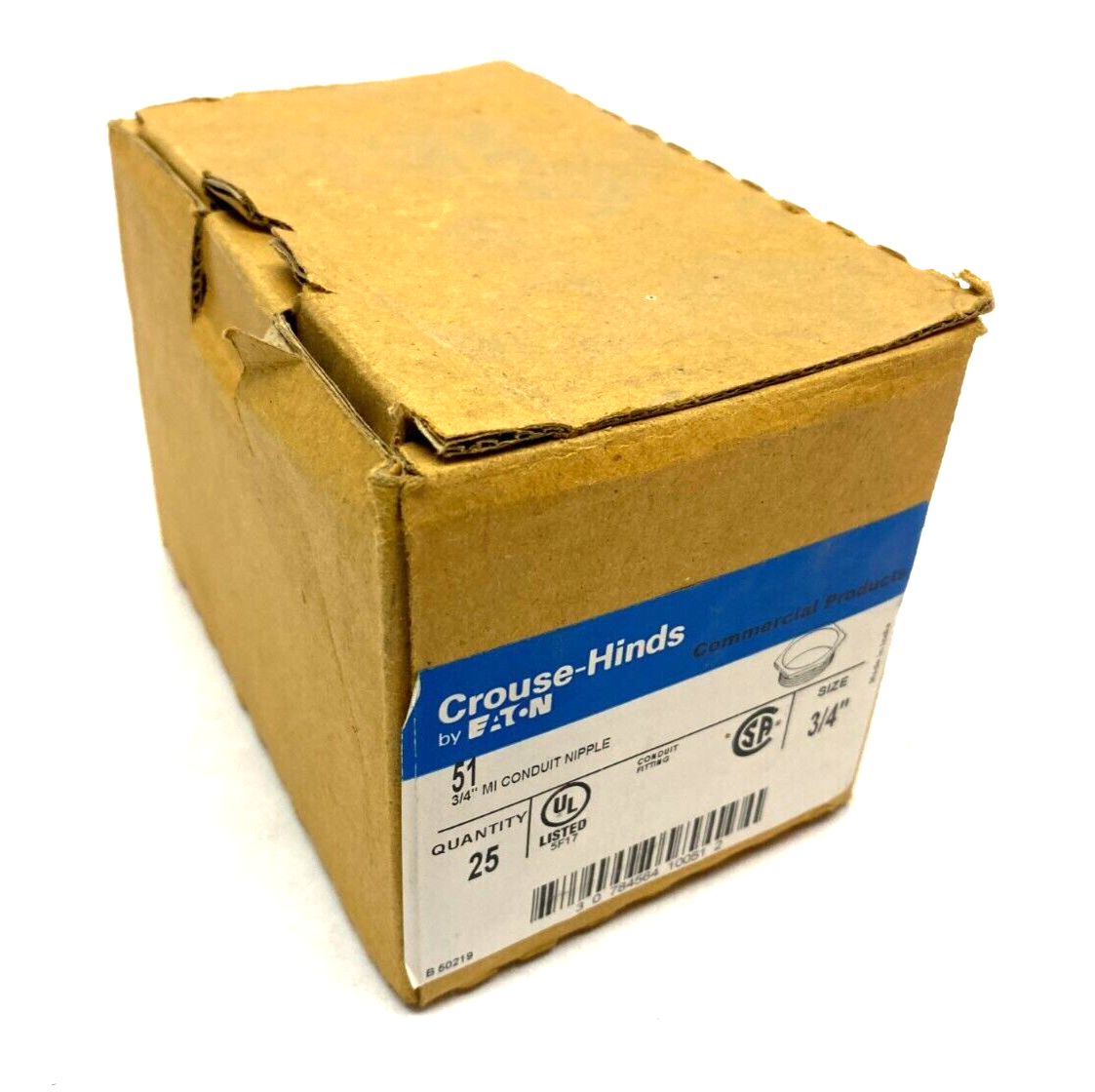 Eaton Crouse Hinds 51 Steel Conduit Nipple 3/4" BOX OF 22 - Maverick Industrial Sales