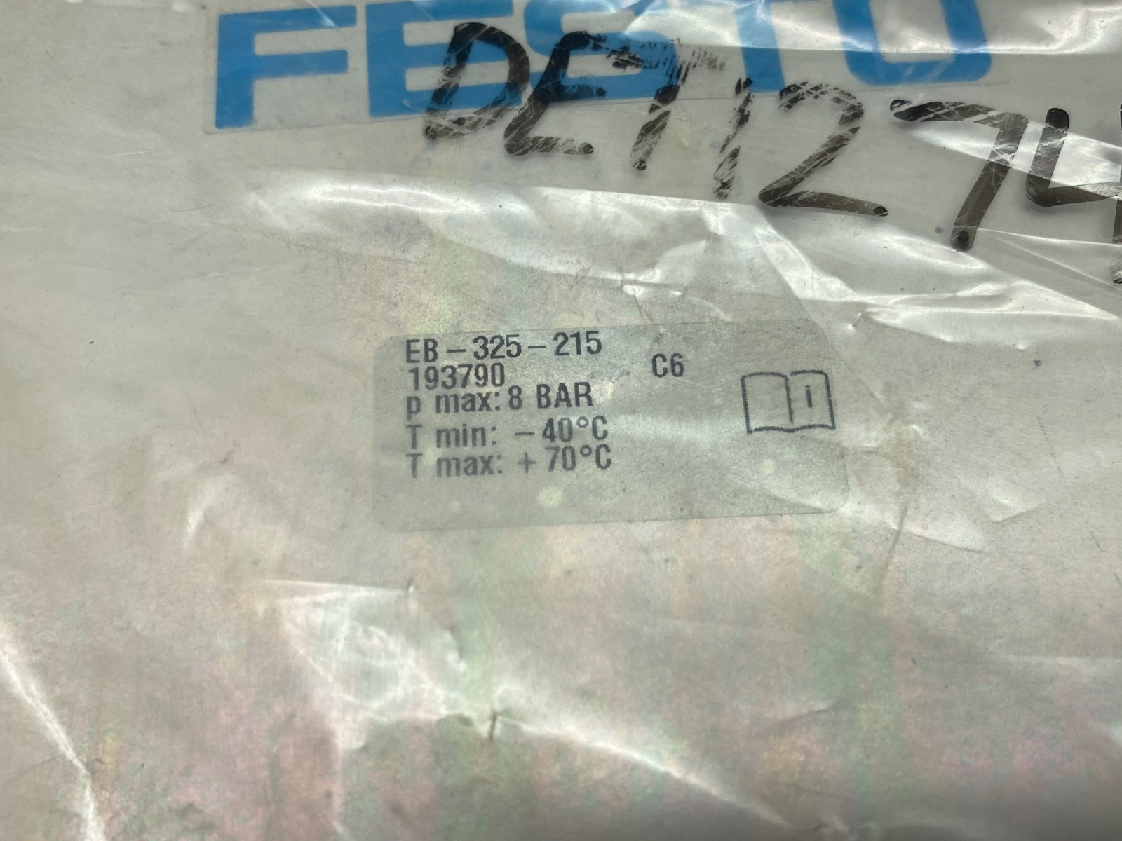 Festo EB-325-215 Double-Bellows Cylinder 215mm Stroke 193790 - Maverick Industrial Sales