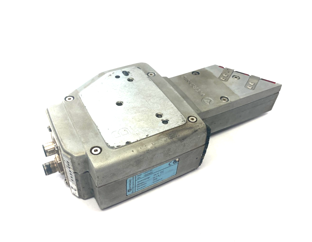 Vitronic 123743 Laser Head Unit 24VDC 0,7A Rev. 005 BROKEN PINS ON CONNECTOR - Maverick Industrial Sales