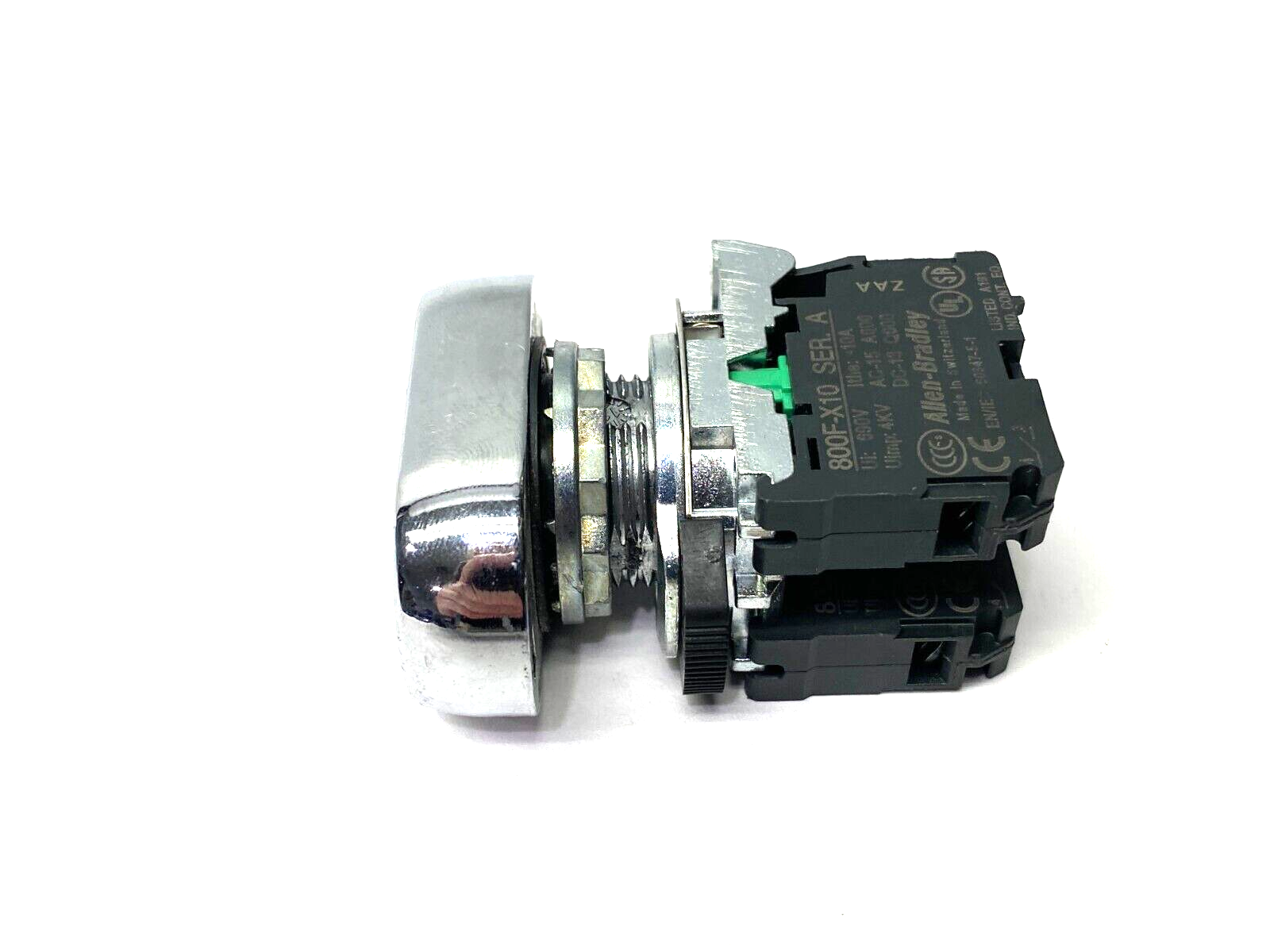 Allen Bradley 800FM-U2F1F1 Multi Operator 2-Position Push Button White, Up/Down - Maverick Industrial Sales