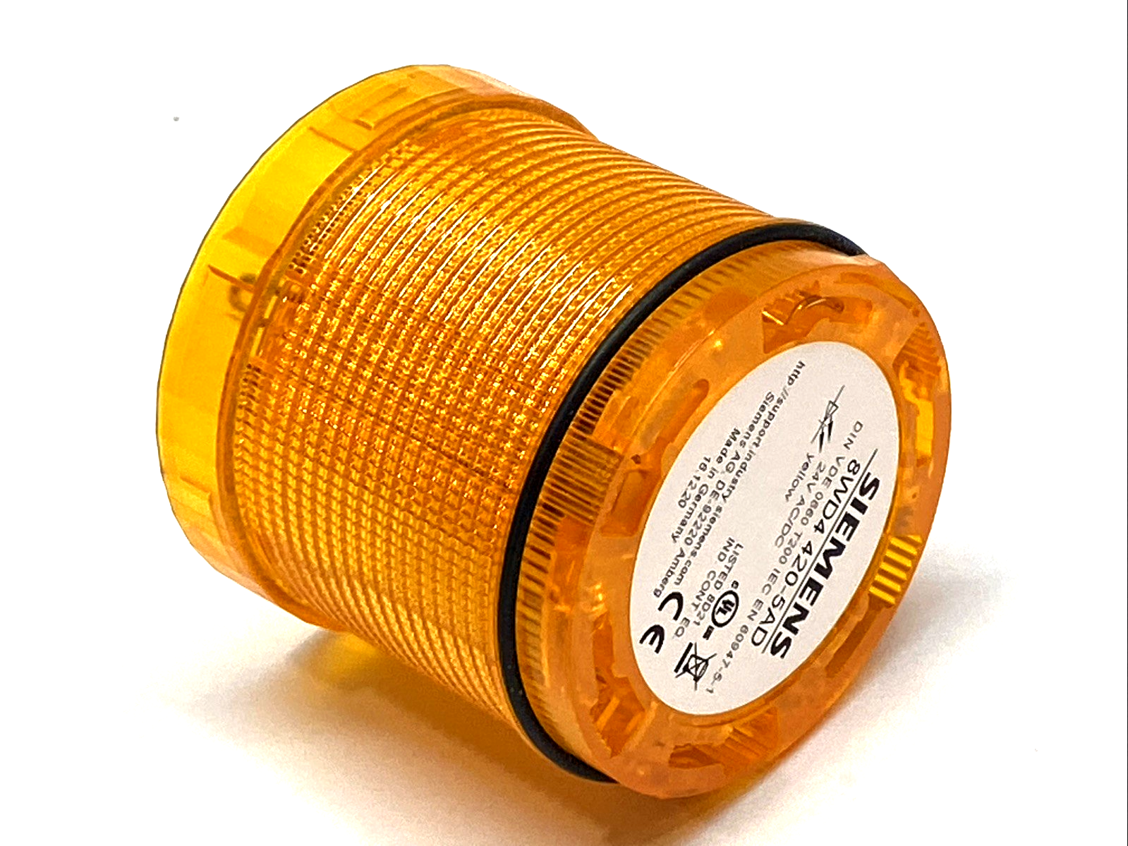Siemens 8WD4420-5AD Yellow LED Stack Light Module 24V AC/DC LOT OF 3 - Maverick Industrial Sales