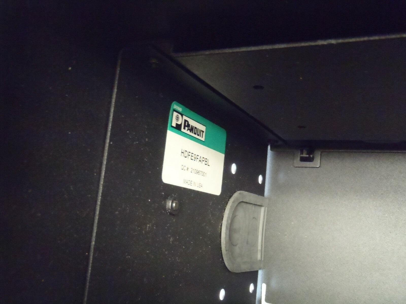 Panduit HDFE9FAPBL Rack Mount Enclosure Accepts 9 FAP Adapter Panels - Open box - Maverick Industrial Sales