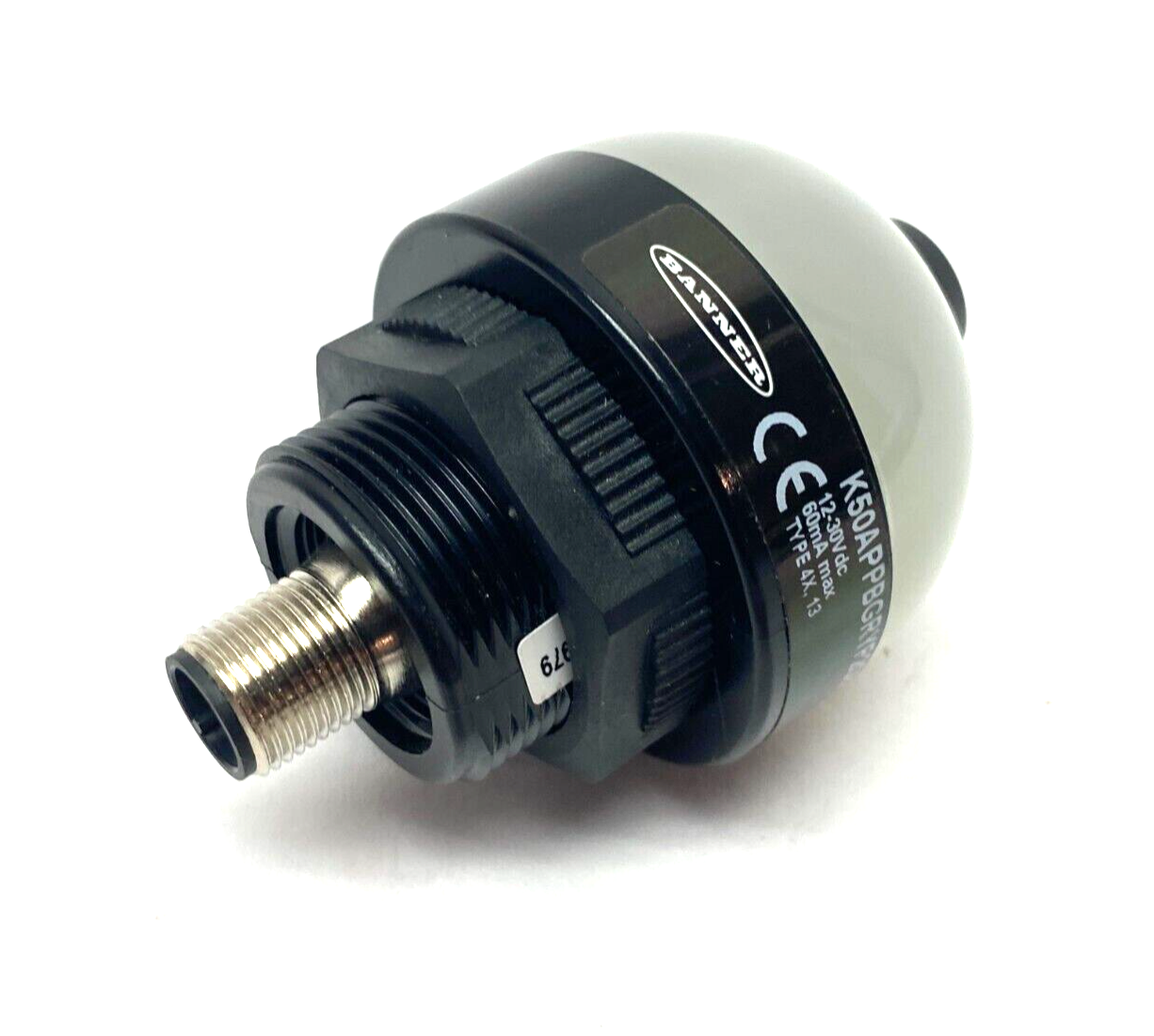 Banner K50APPBGRYF2Q8 Core Ser 50mm Illuminated 3-Color Push Button Sensor 80979 - Maverick Industrial Sales