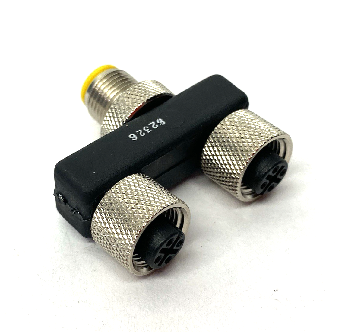 Lumberg ASBS 2 M12-S2326 Y-Shape Micro Splitter Connector M12 4-Pin 600000113 - Maverick Industrial Sales