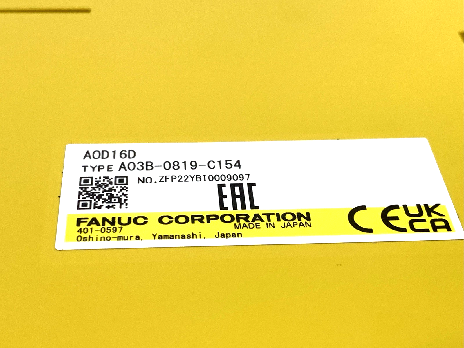 Fanuc A03B-0819-C154 I/O Output Module 16PT AOD16D - Maverick Industrial Sales