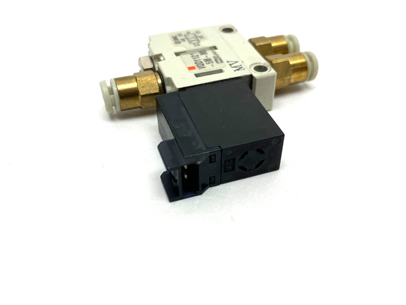 SMC VQD1121-5M-M5 Single Solenoid Valve, 0-0.7MPa, M5 Ports, 24VDC - Maverick Industrial Sales