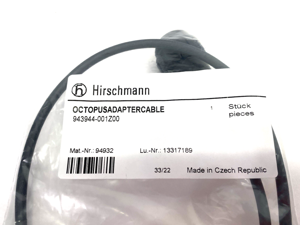 943944-001Z00 | Hirschmann Octopus Adapter Cable OCTOPUS M12-MiniPower Adaptor - New - Maverick Industrial Sales