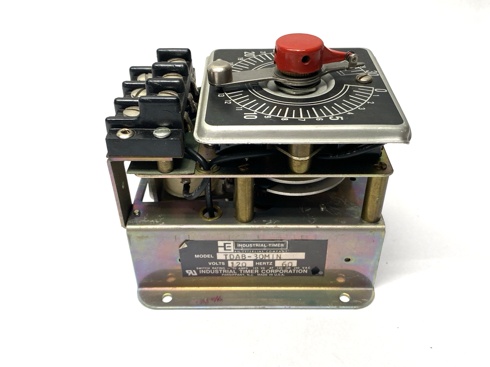Industrial Timer TDAB-30MIN Adjustable Timer 30 Minutes 120V 60Hz - Used - Maverick Industrial Sales