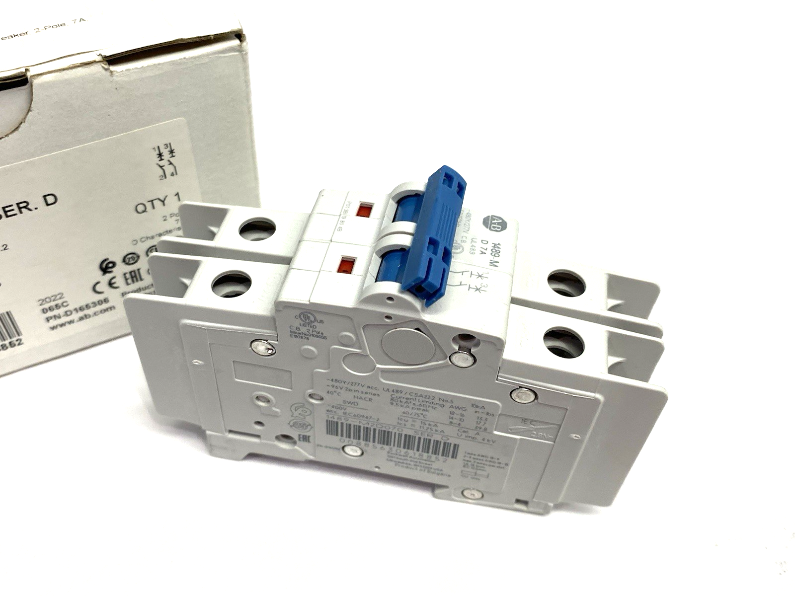 1489-M2D070 | Allen Bradley Ser. D Circuit Breaker 2-Pole 7A - New Other - Maverick Industrial Sales