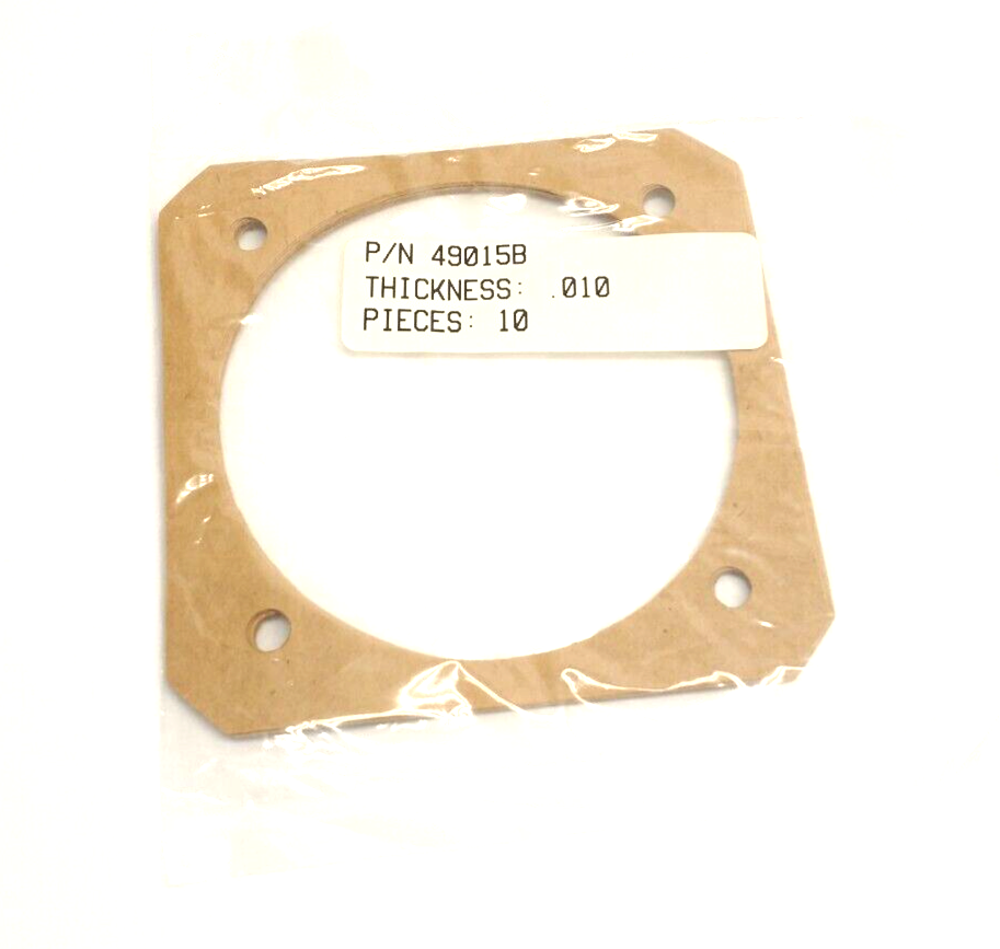 49015B Gasket 4.25" x 4.25" .010 Thickness LOT OF 10 - Maverick Industrial Sales