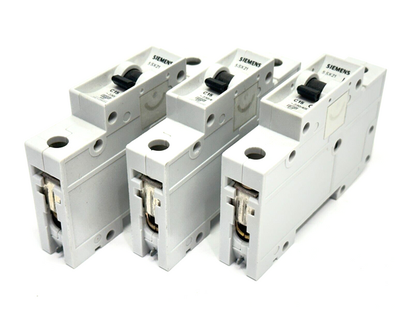 Siemens 5SX2118-7 Circuit Breaker 1-Pole 15A 230/400V LOT OF 3 - Maverick Industrial Sales