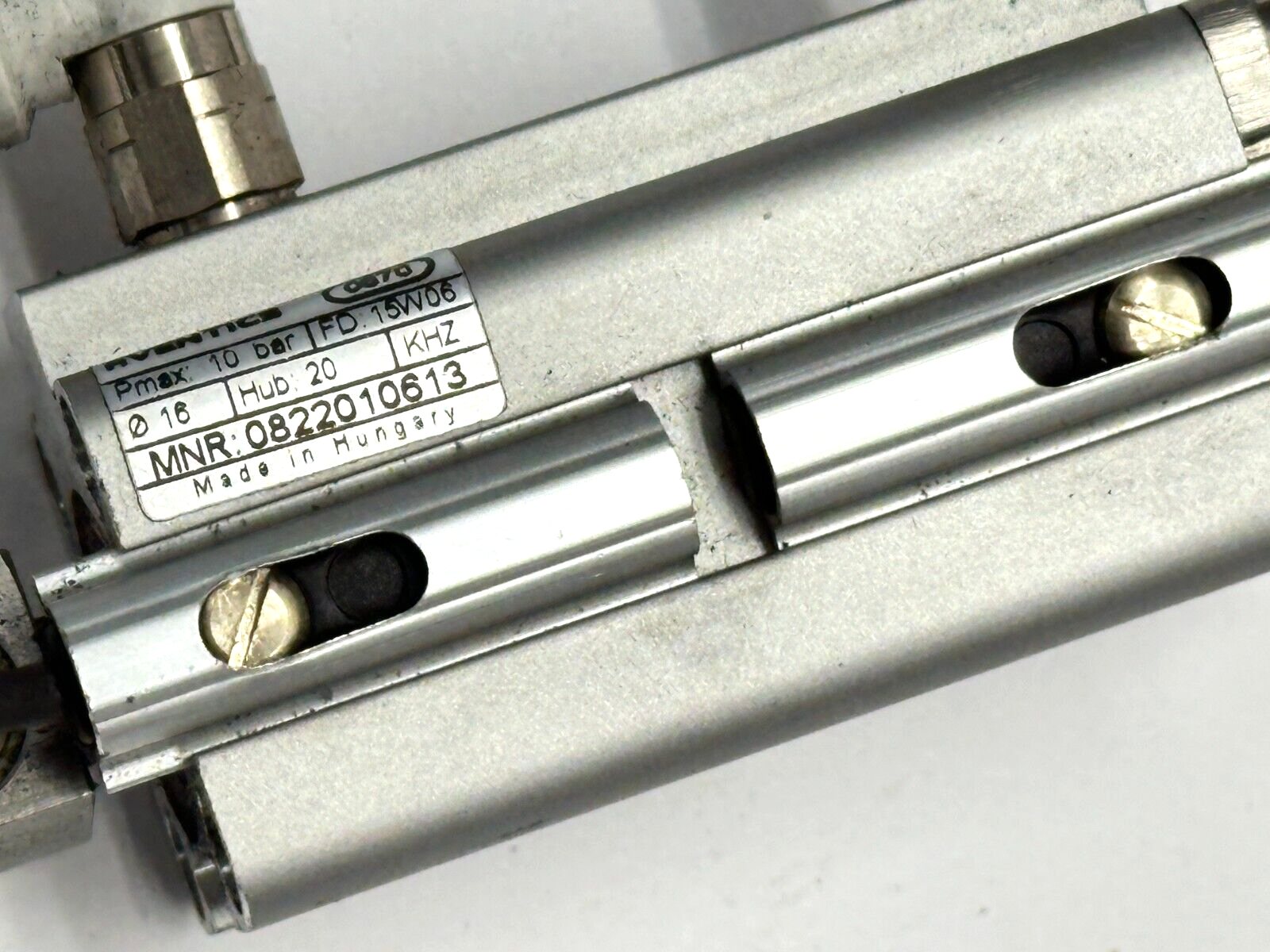 Aventics KHZ-DA-016-0020-M Pneumatic Cylinder 16mm Bore 20mm Stroke w/ Sensors - Maverick Industrial Sales