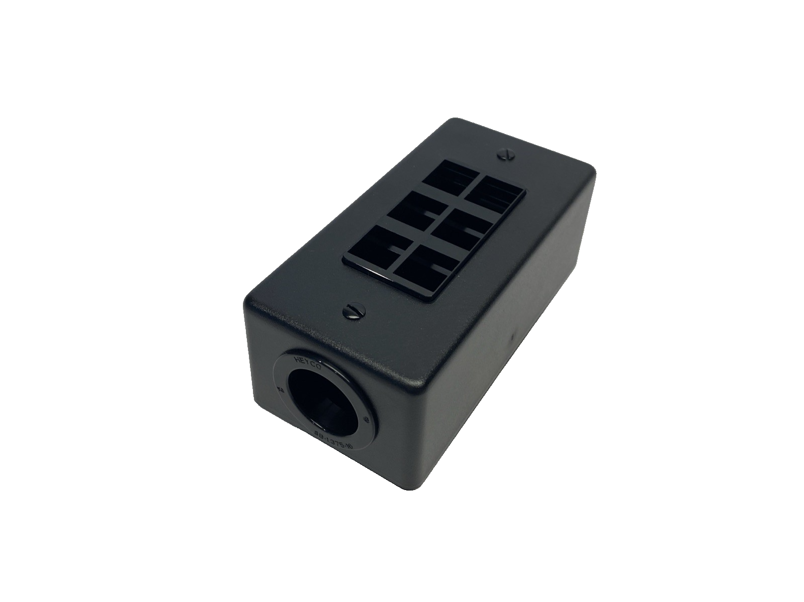 41089-6DN | Leviton 6-Port Din Rail Mount Box, Black - New – Open box - Maverick Industrial Sales