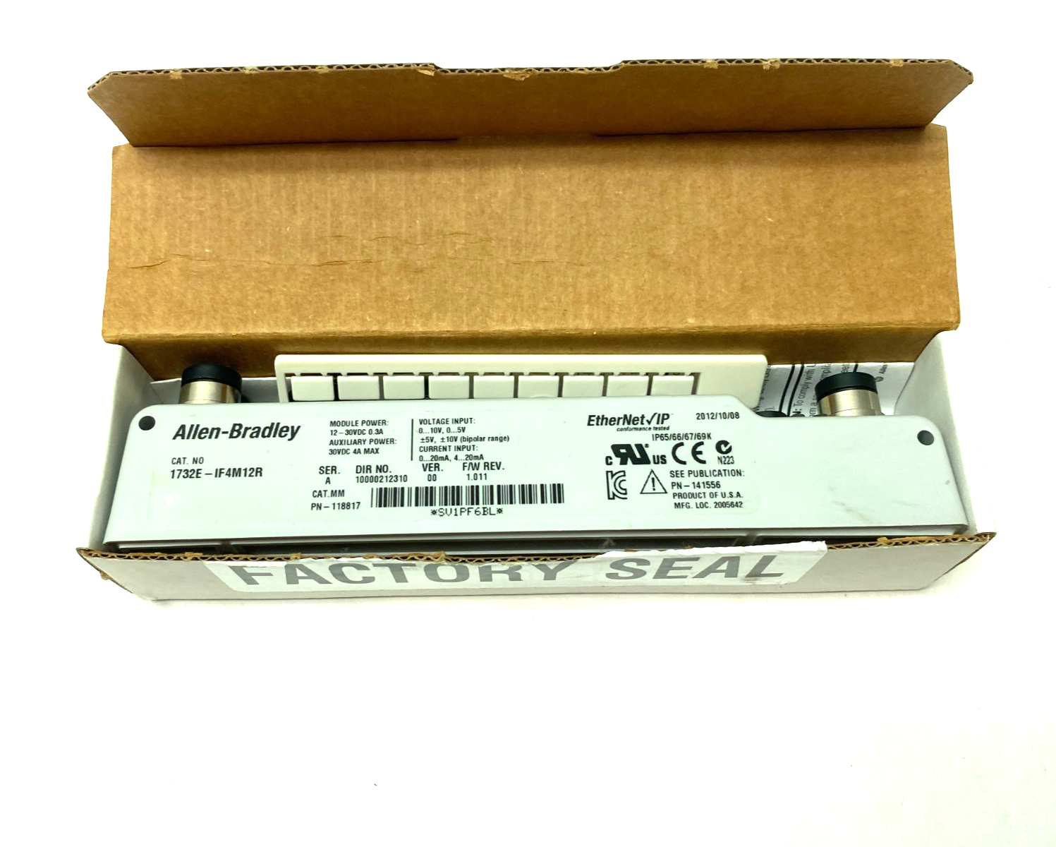 Allen Bradley 1732E-IF4M12R Ser A ArmorBlock Dual-Port EtherNet/IP Analog IO Mod - Maverick Industrial Sales
