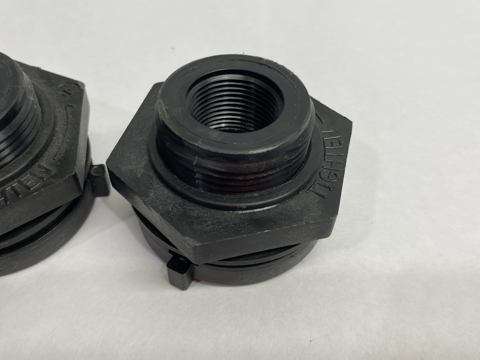 ACE Roto-Mold 10484 Tank Bulkhead Adapter Fitting 3/4" Poly LOT OF 2 - Maverick Industrial Sales