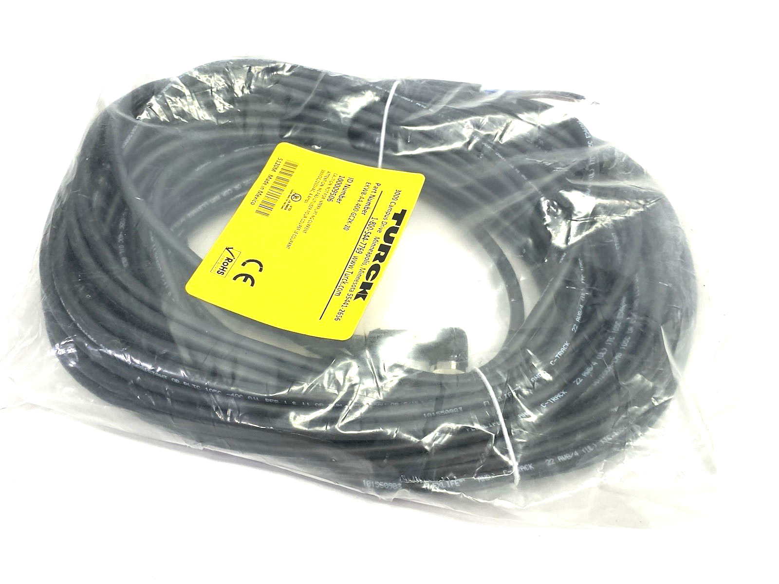 EKWB-A4.400-GC2K-20 | Turck Female Right Angle Cable M12 4-Pin Sgl-End 100009506 - New - Maverick Industrial Sales