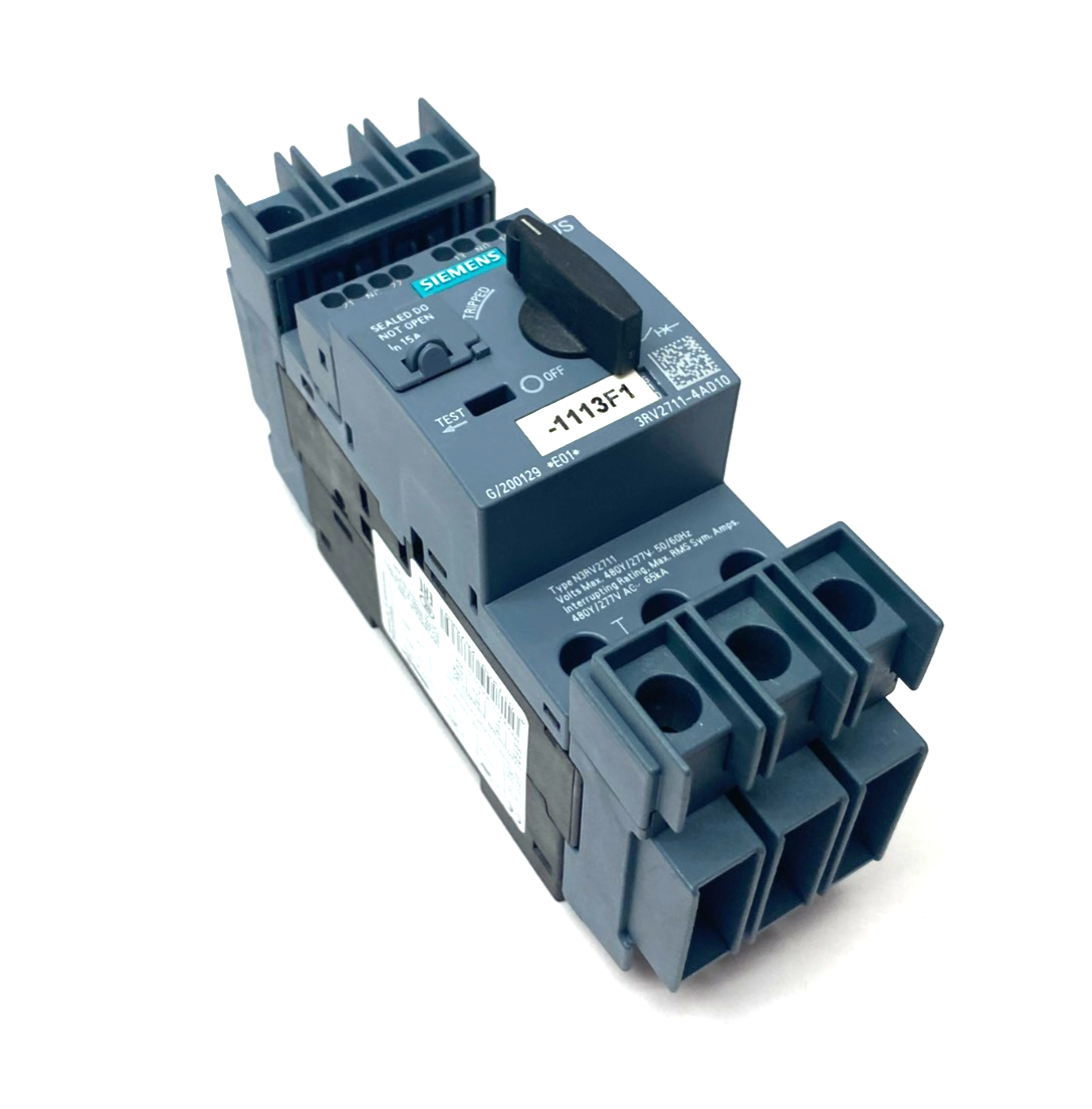 Siemens 3RV2711-4AD10 SIRIUS Motor Starter Circuit Breaker Frame Size S00 - Maverick Industrial Sales