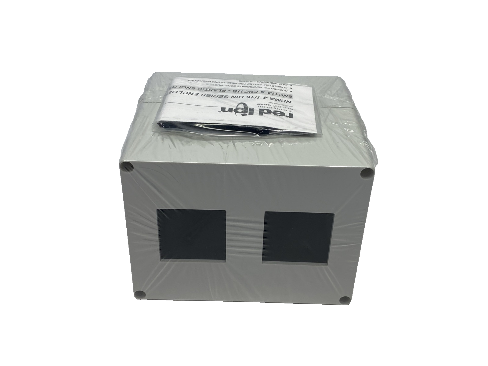 Red Lion ENC11B00 NEMA 4X/IP65 Enclosure Kit For Two 1/16 DIN Meters - Maverick Industrial Sales