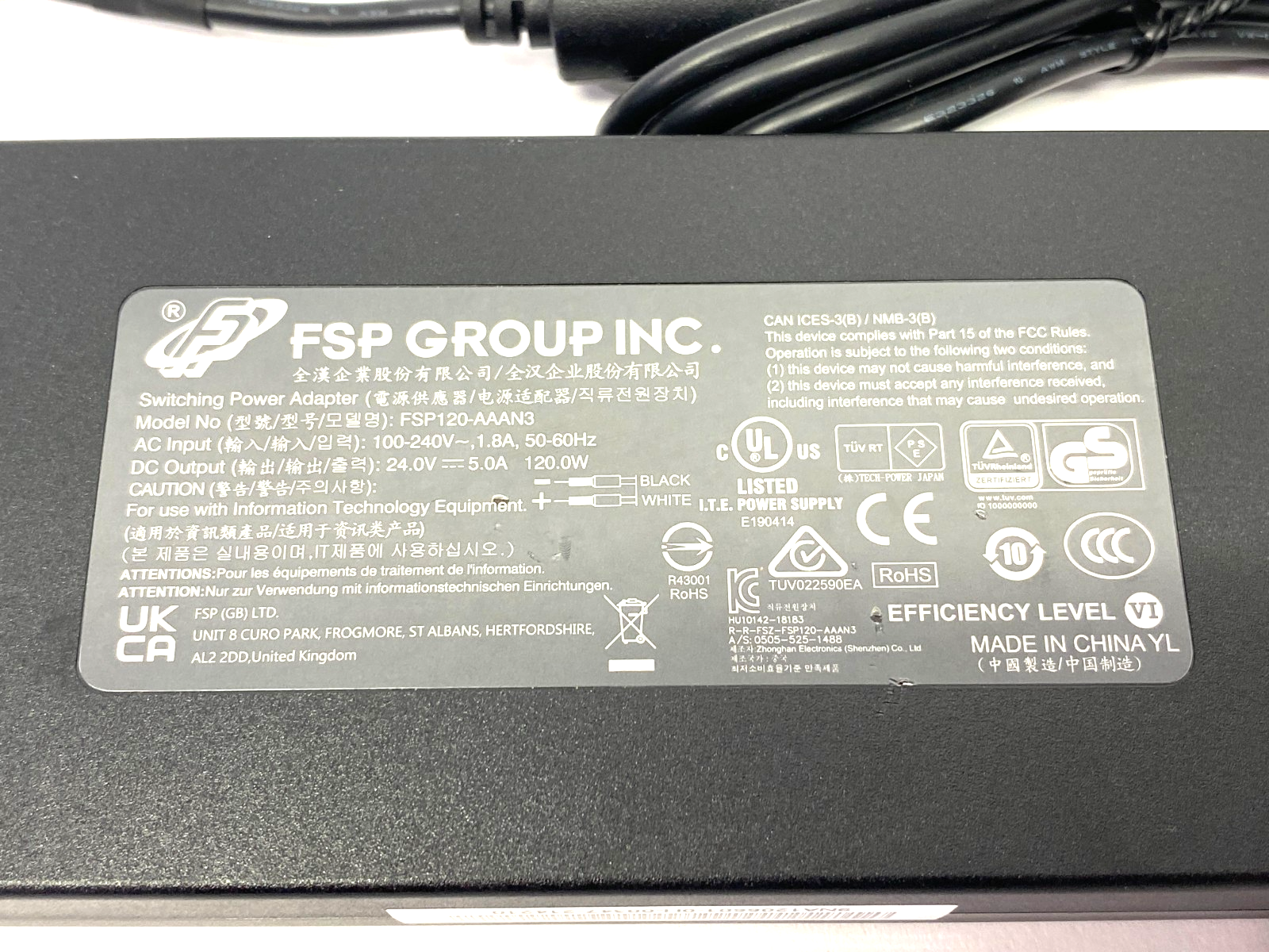 FSP120-AAAN3 | FSP Group Power Supply Switching Power Adapter - Open box - Maverick Industrial Sales