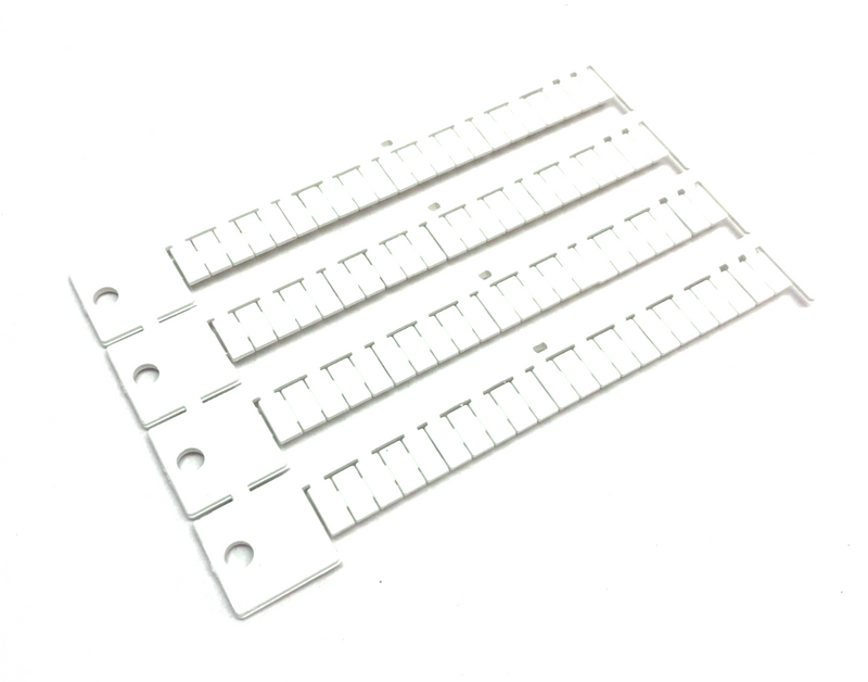 Murrplastik 86401210 Terminal Block Label Plate White BOX OF 1400 - Maverick Industrial Sales