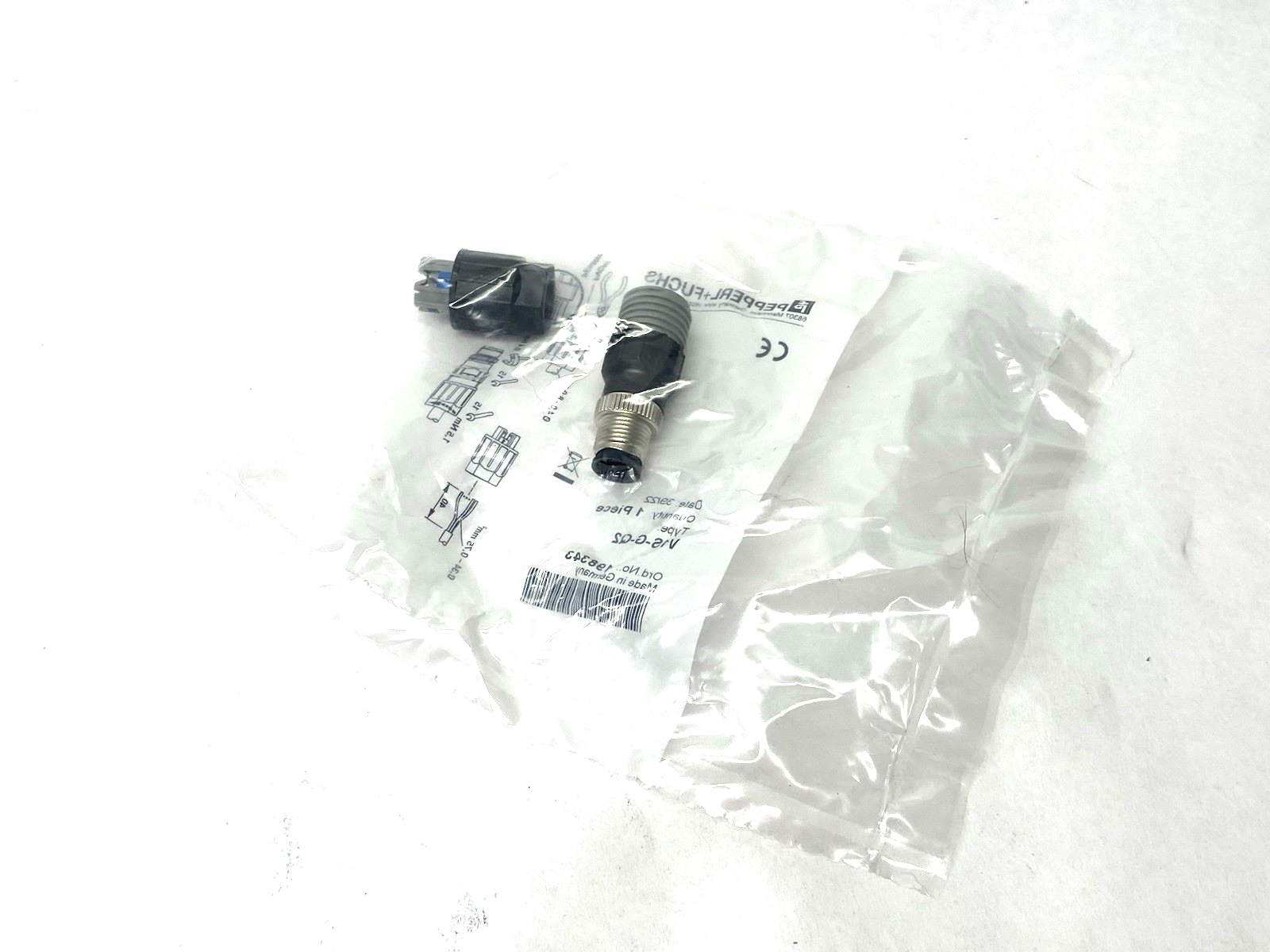 Pepperl+Fuchs VIS-G-Q2 Field Wireable Connector A-Coded M12 4-Pin 198343 - Maverick Industrial Sales