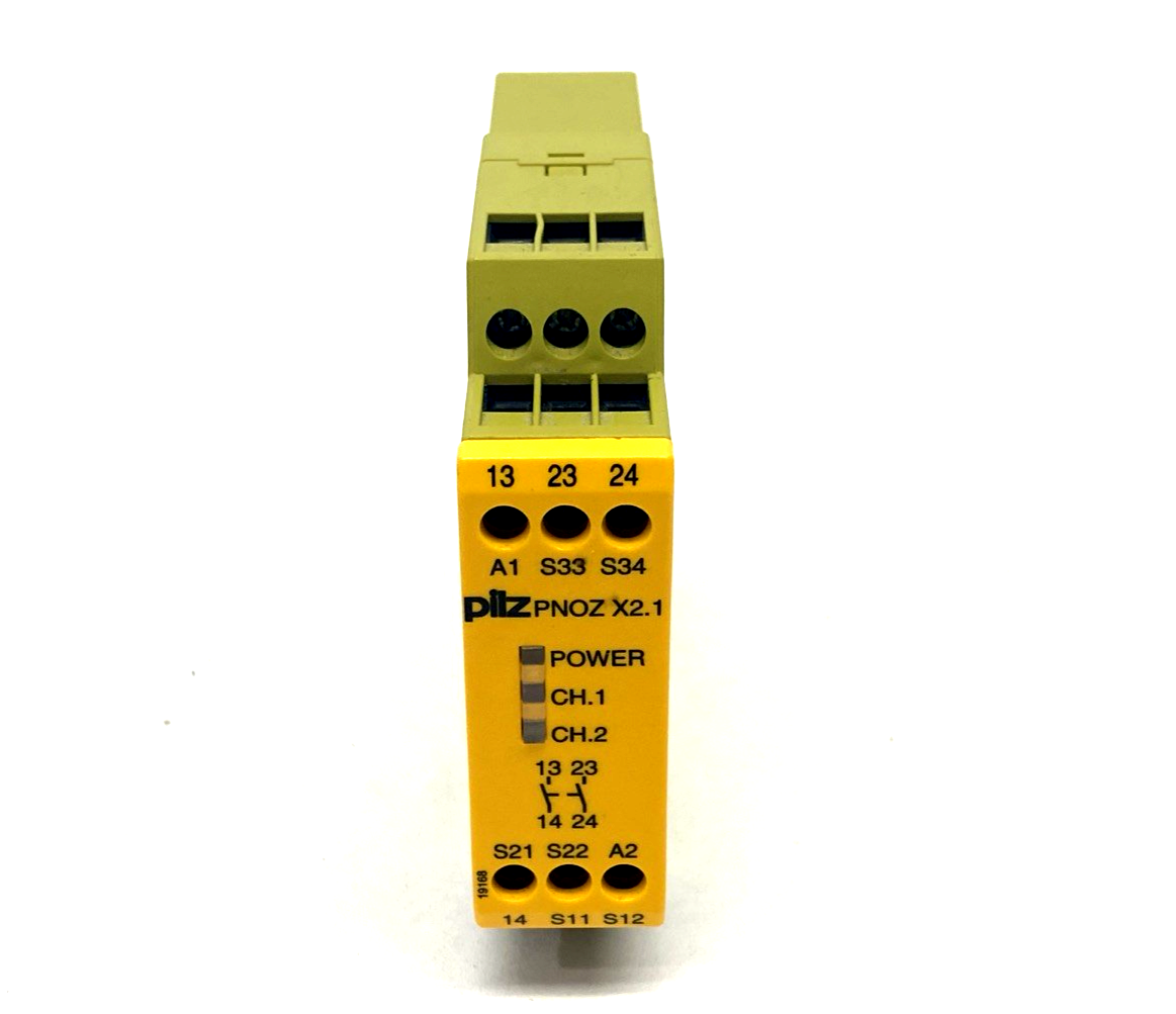 Pilz PNOZ X2.1 24VAC/DC 2n/o Safety Relay 24V AC/DC 774306 - Maverick Industrial Sales