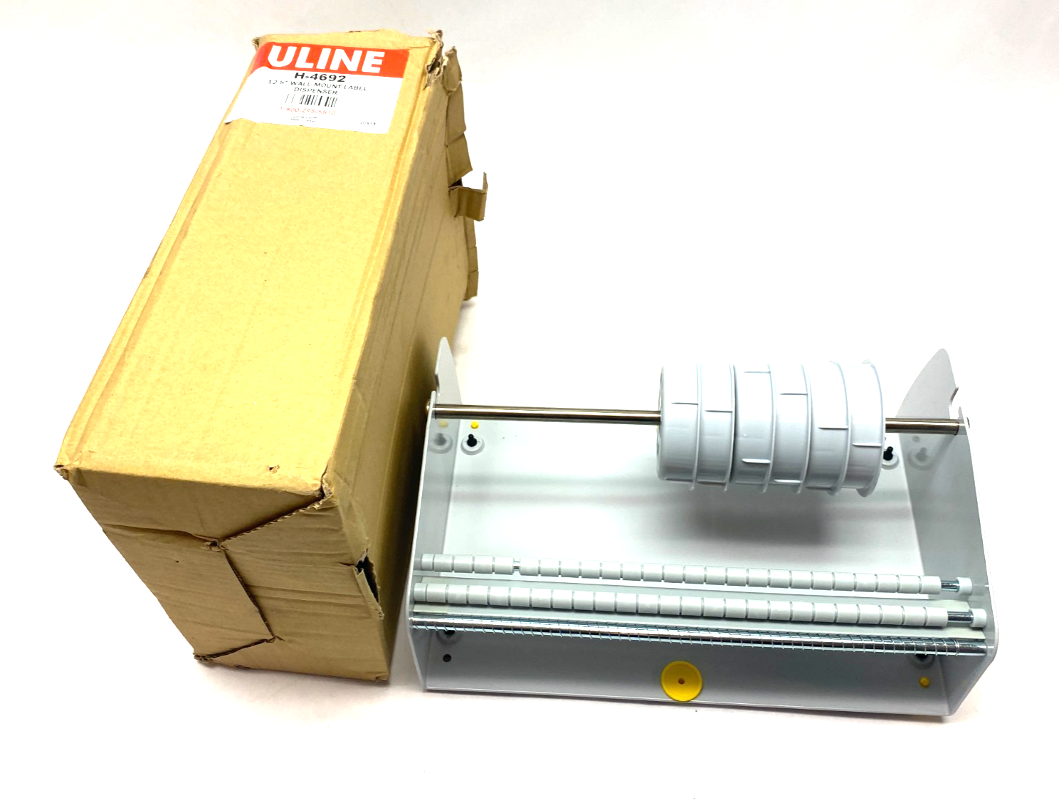 Uline H-4692 Wall Mount Label Dispenser 12.5" - Maverick Industrial Sales
