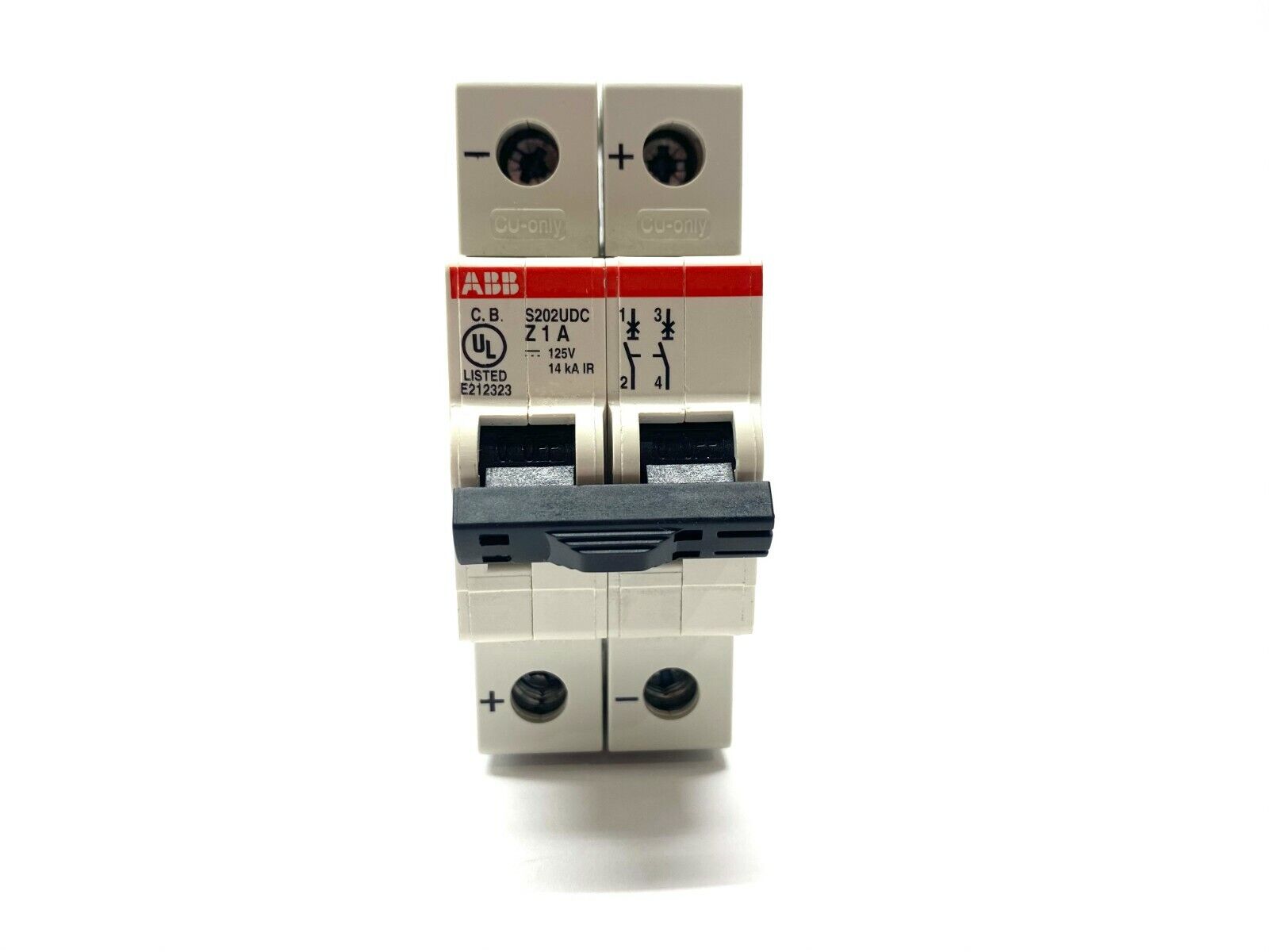 ABB S202UDC-Z1A Miniature Circuit Breaker 2P Z 1A 125V 14kA IR 2 Pole - Maverick Industrial Sales