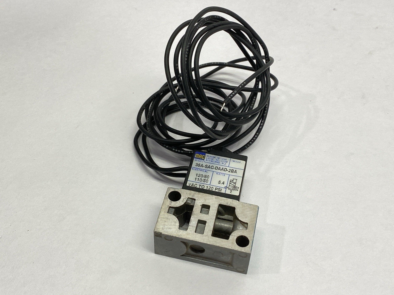 Mac Valves 35A-SAC-DAAD-2BA 35 Series Solenoid Valve 120PSI 110/120V 5.4W - Maverick Industrial Sales
