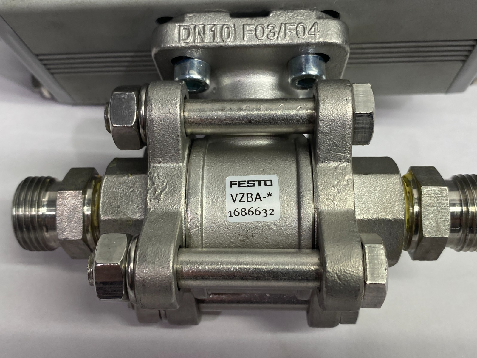 Festo DFPD-20-RP-90-RS60-F03 Quarter Turn Actuator 8047645 w/ 1686632 Ball Valve - Maverick Industrial Sales