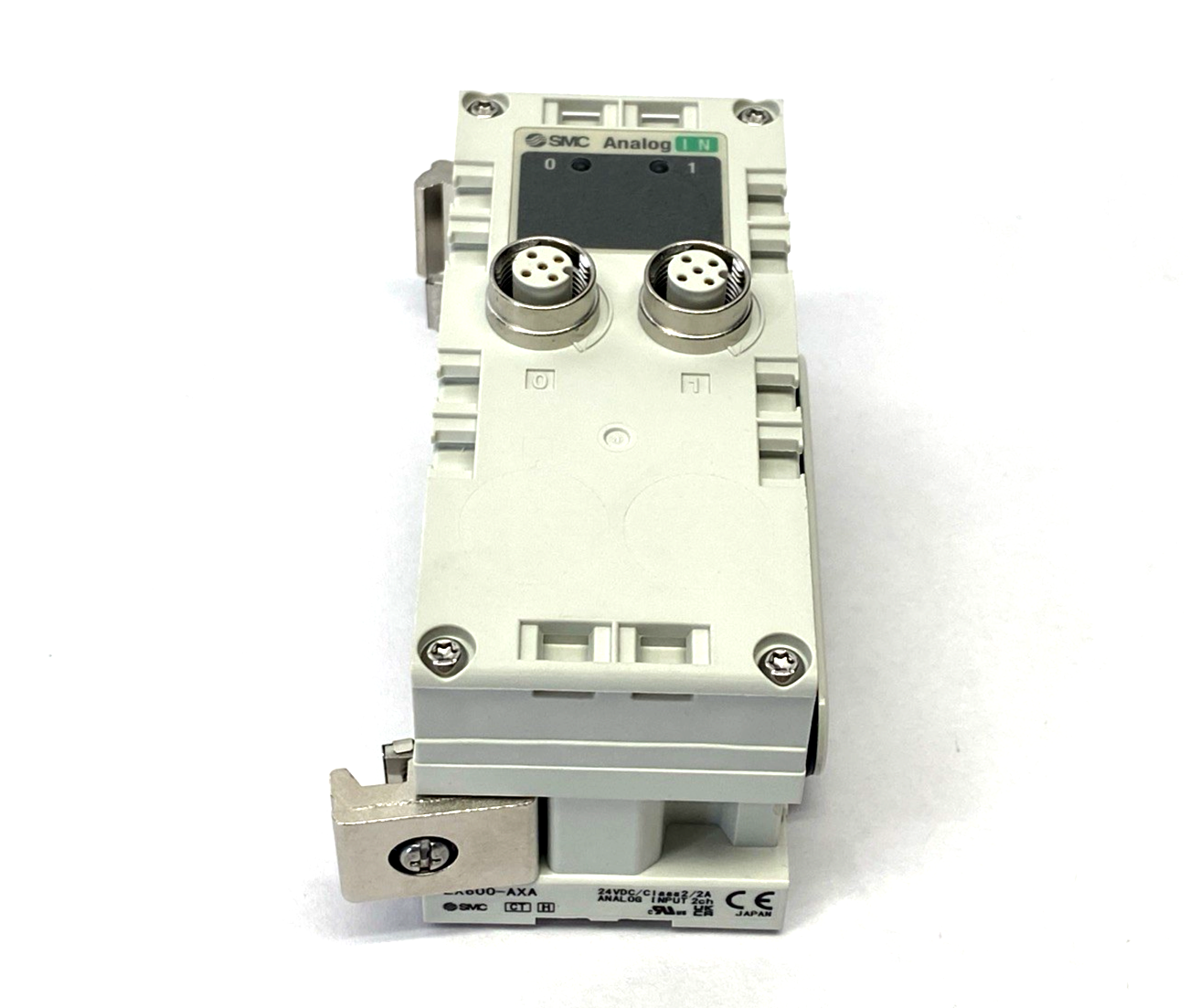EX600-AXA | SMC Serial Interface Unit, 2-Ch. Analog Input, 2 x M12 - New – Open box - Maverick Industrial Sales
