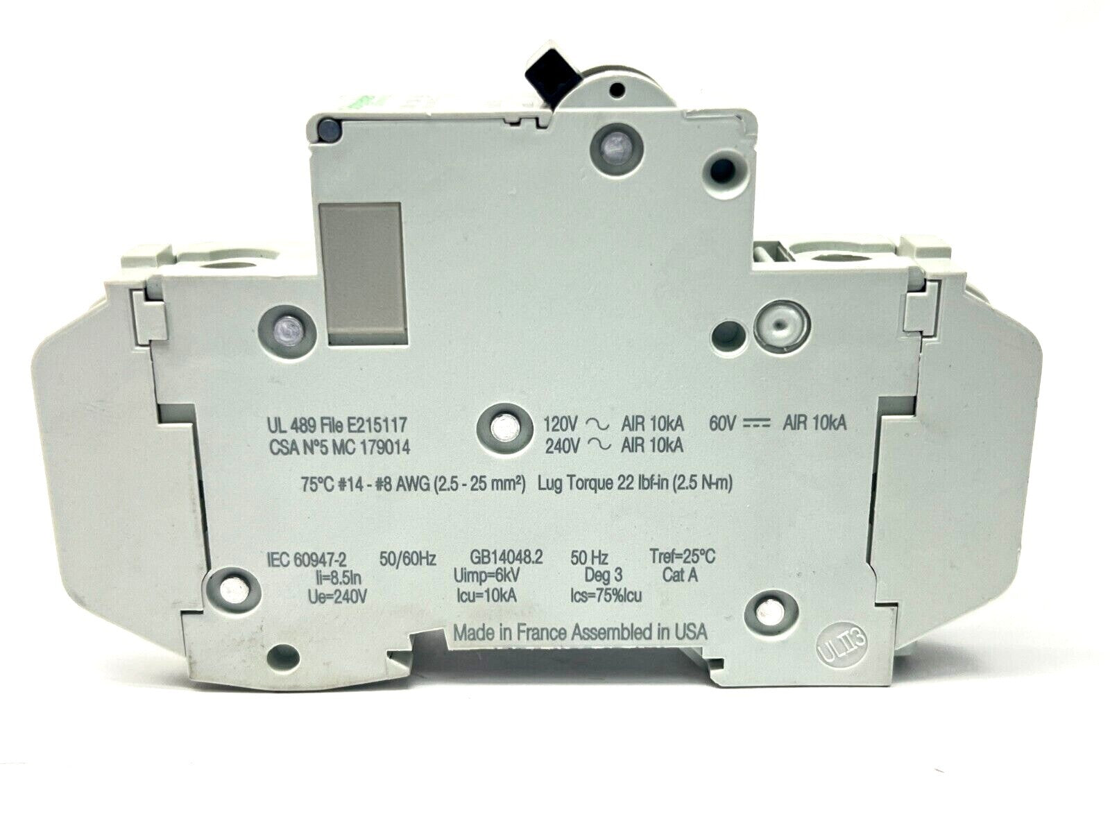 Schneider Electric 60110 Miniature Circuit Breaker Multi 9 C60 10A 240V 1-Pole - Maverick Industrial Sales