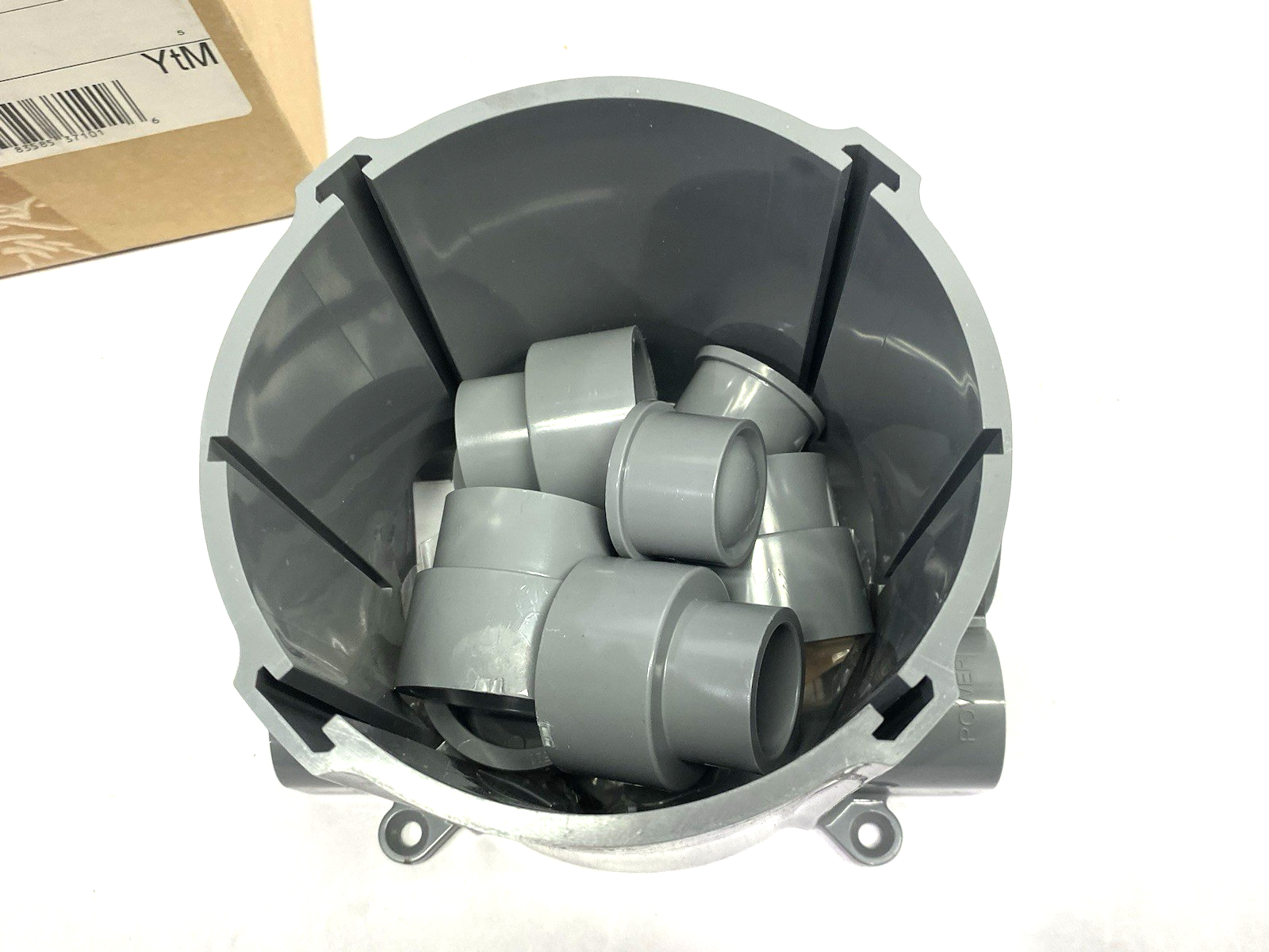 Hubbell S1PFB Round Flush Floorbox, PVC, 3.00" Minimum Dept of Pour - Maverick Industrial Sales