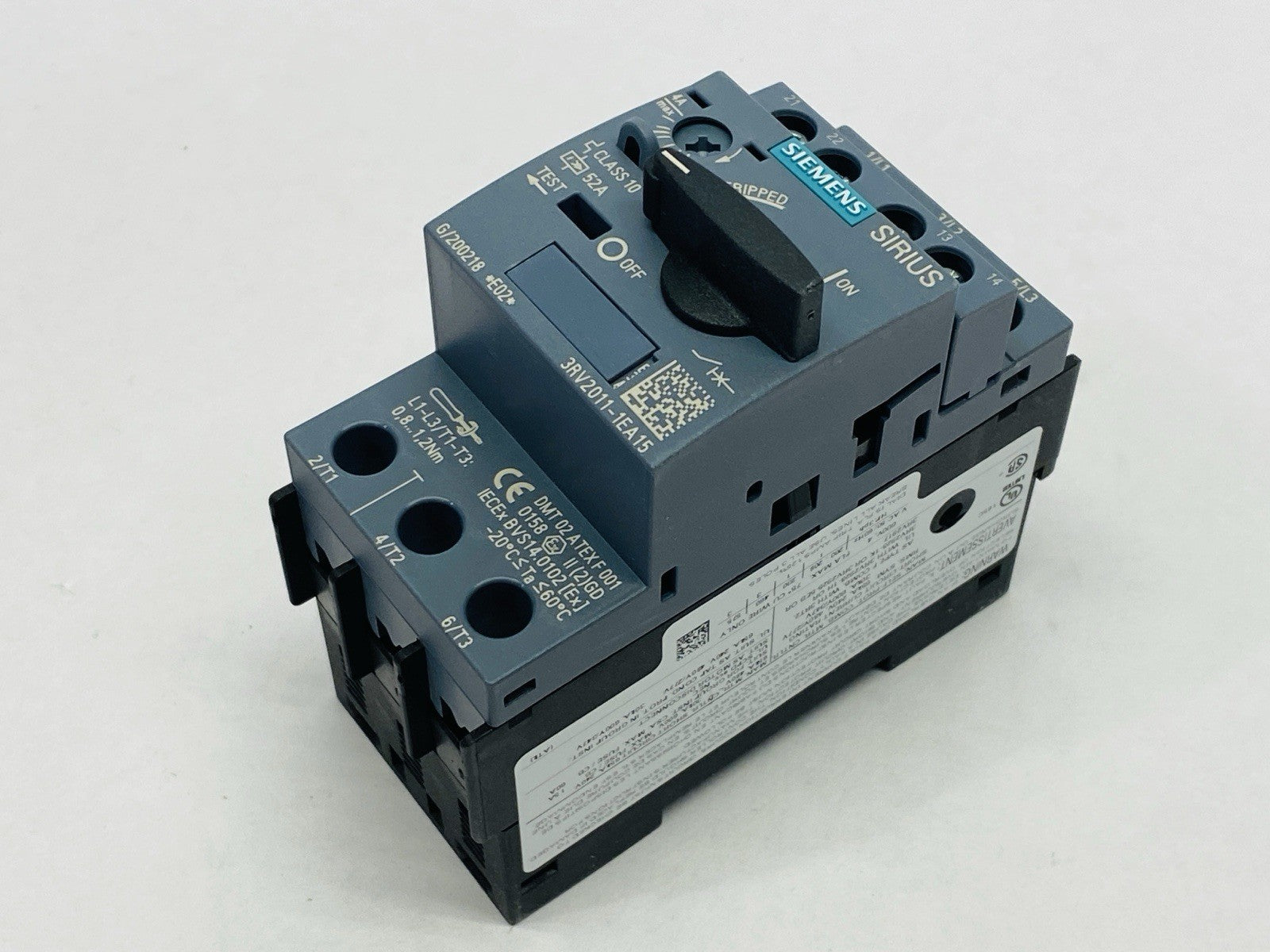 Siemens 3RV2011-1EA15 Sirius Motor Protection Circuit Breaker 2.8-4A 600V - Maverick Industrial Sales
