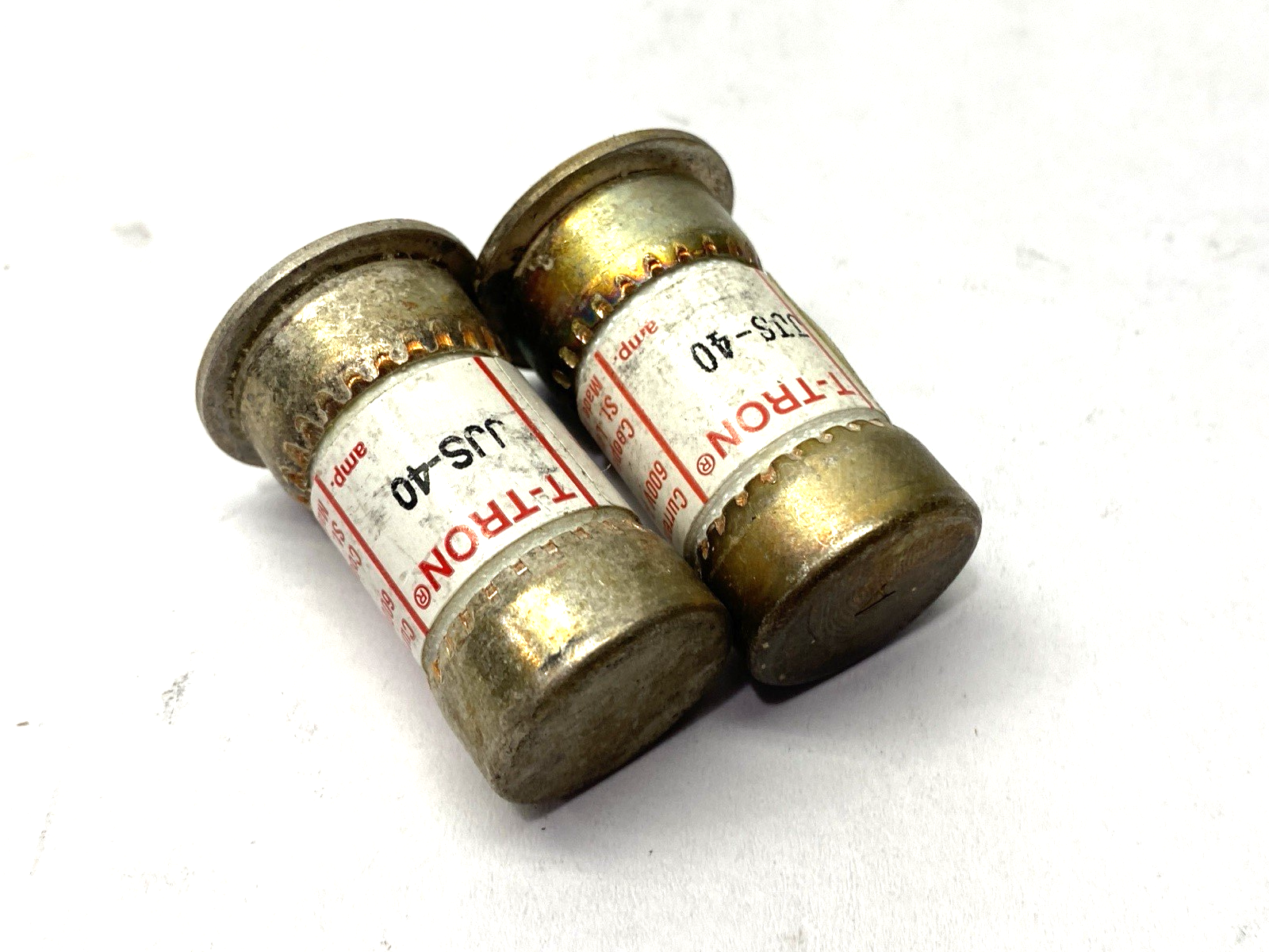 Cooper Bussmann JJS-40 T-Tron Fast-Acting Fuse Class T 600VAC 40A LOT OF 2 - Maverick Industrial Sales