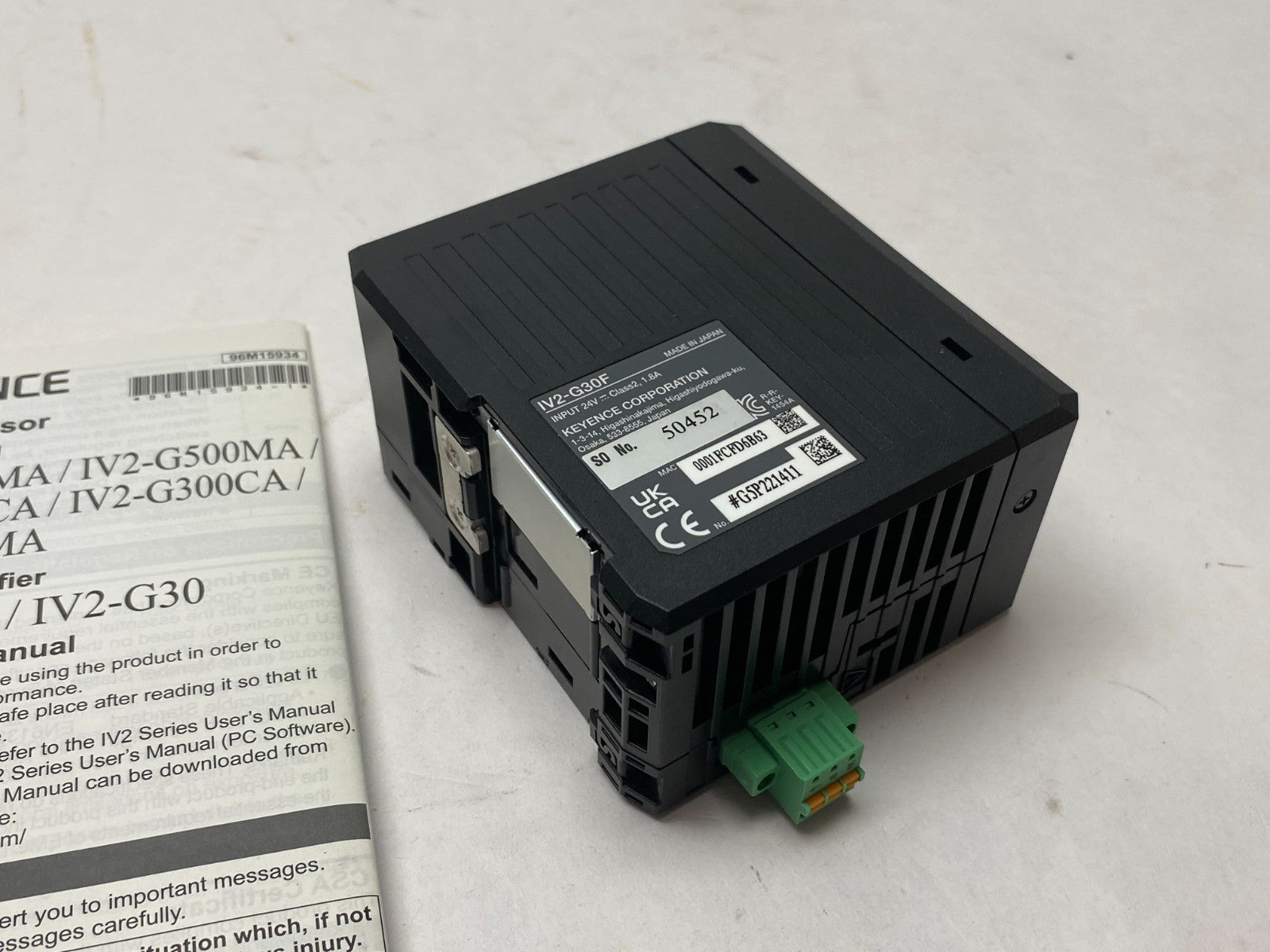 Keyence IV2-G30F Sensor Amplifier Learning/Standard Mode 24V Input - Maverick Industrial Sales