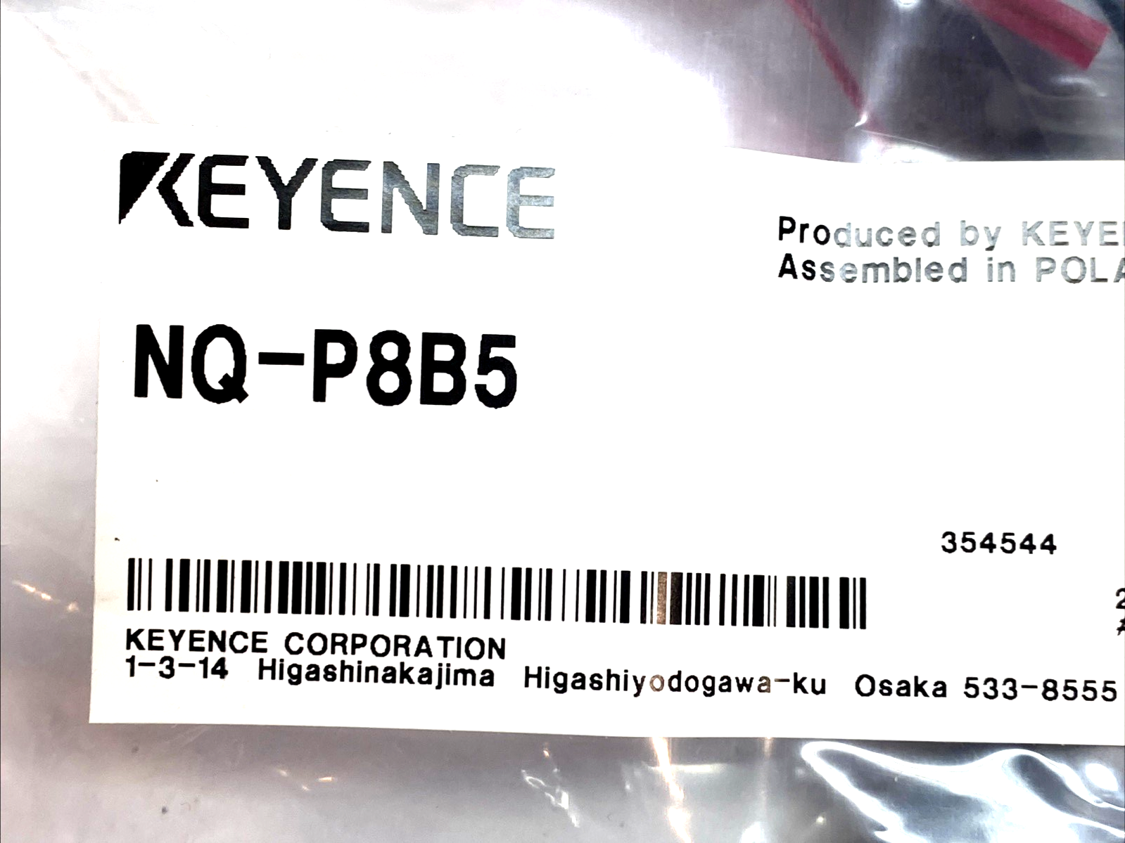 KEYENCE NQ-P8B5 Power Cable M12 4-Pin Female, 5m PVC Loose Wire - Maverick Industrial Sales